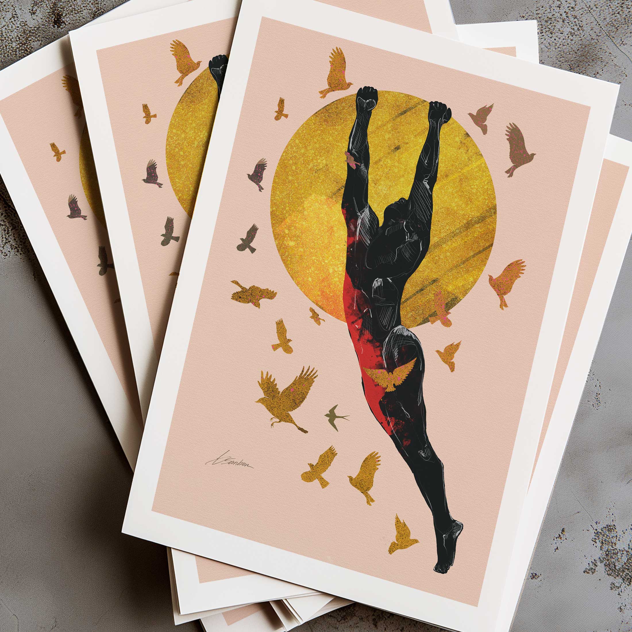 Golden Flight – Art Print Artist Brenden Sanborn