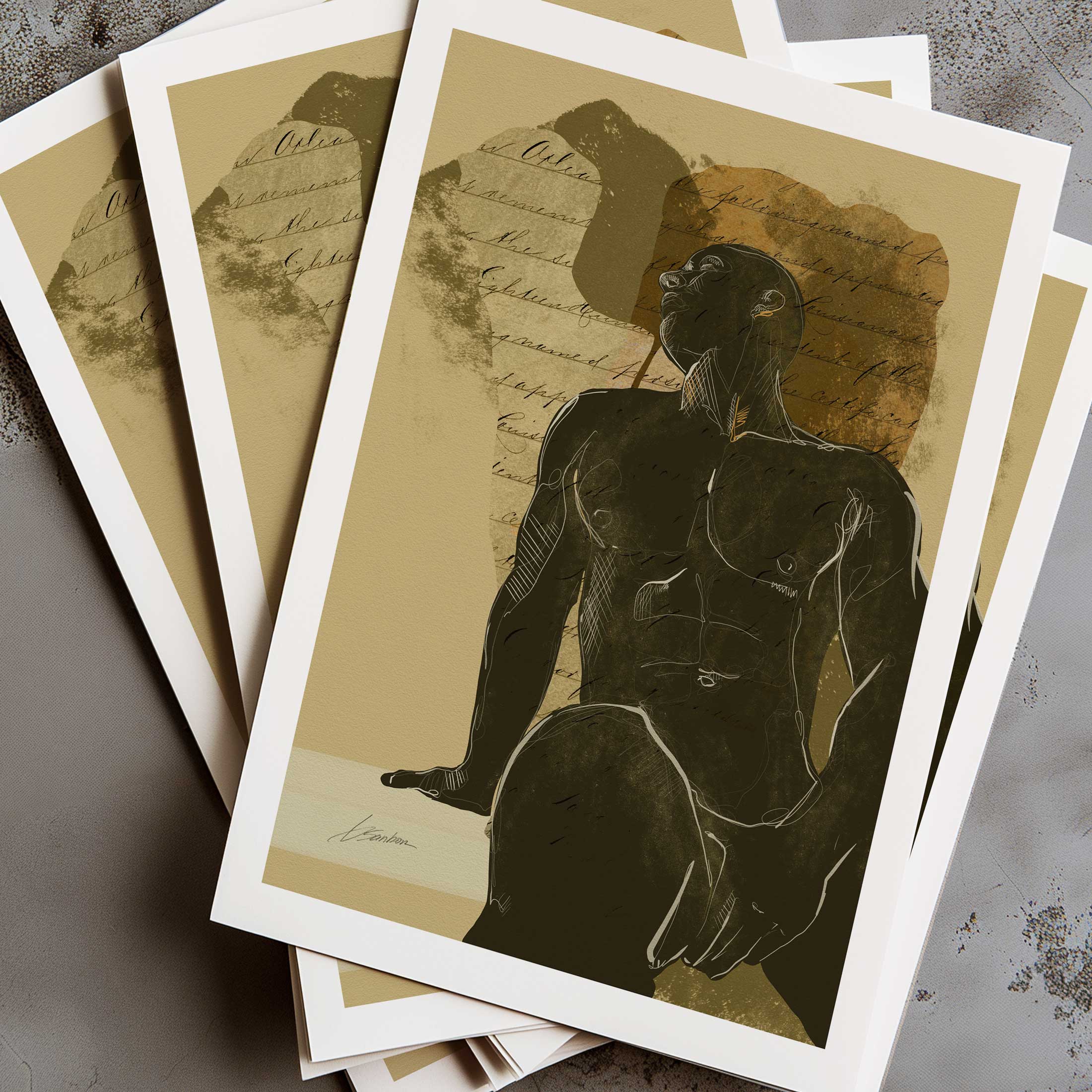 Lost in a Sea of His Thoughts - Art Print Artist Brenden Sanborn