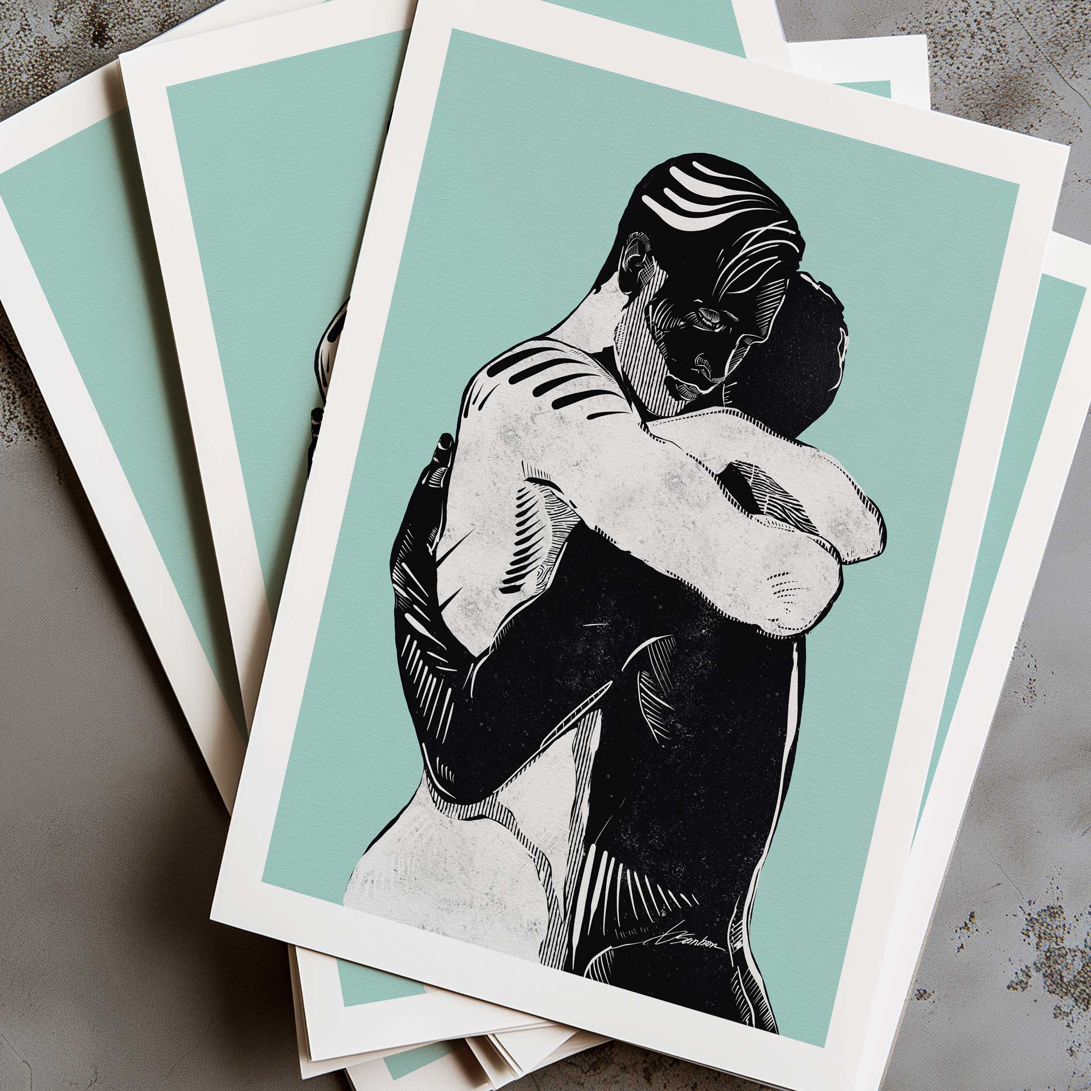 Hug of Healing Spirit - Art Print Artist Brenden Sanborn