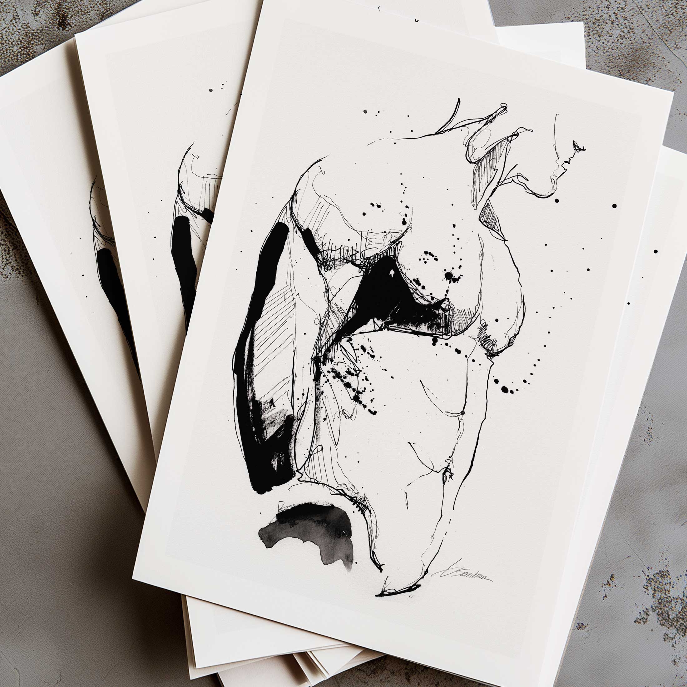 Of Muscle and Midnight Stains – Art Print Artist Brenden Sanborn
