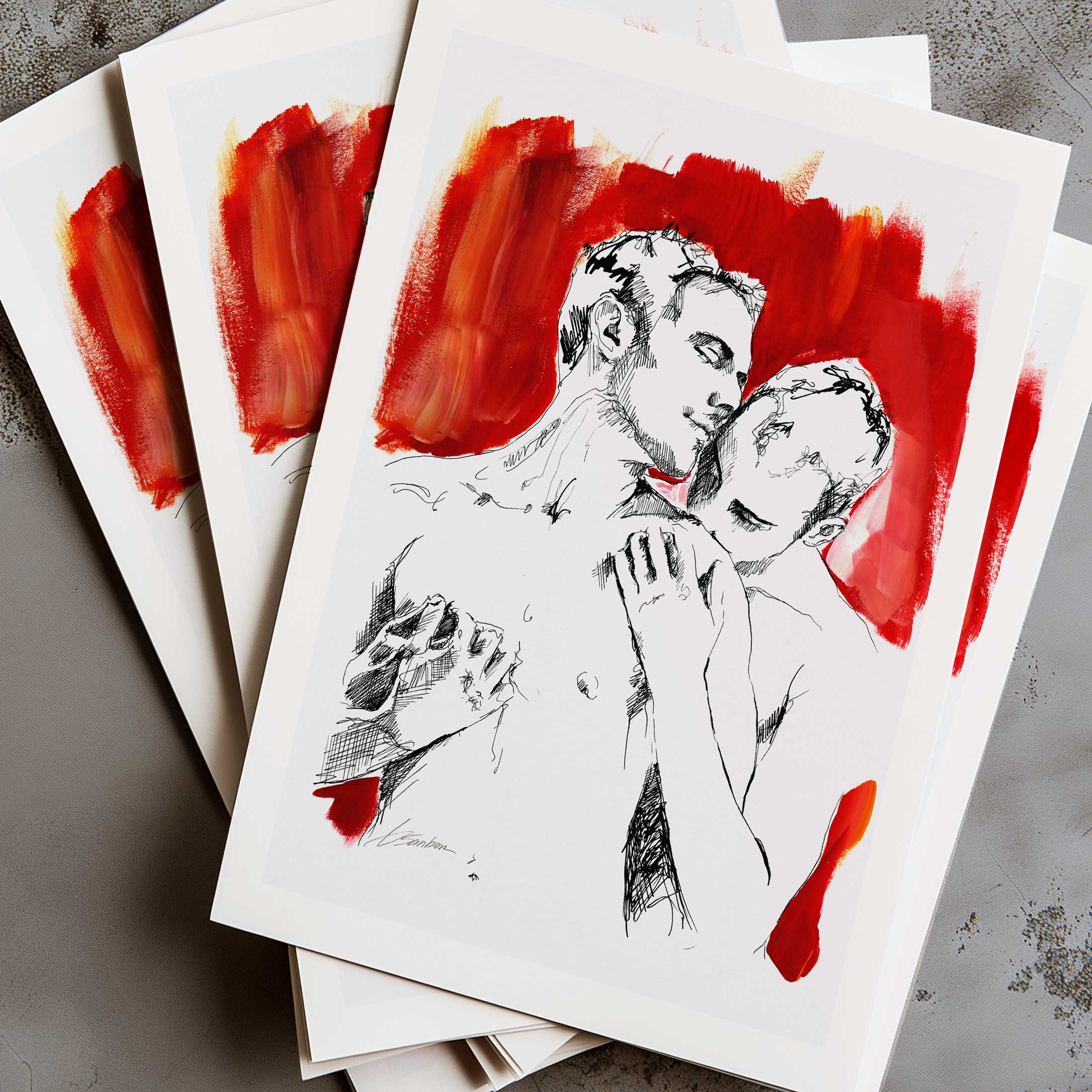 Whispers Against Your Skin – Art Print Artist Brenden Sanborn