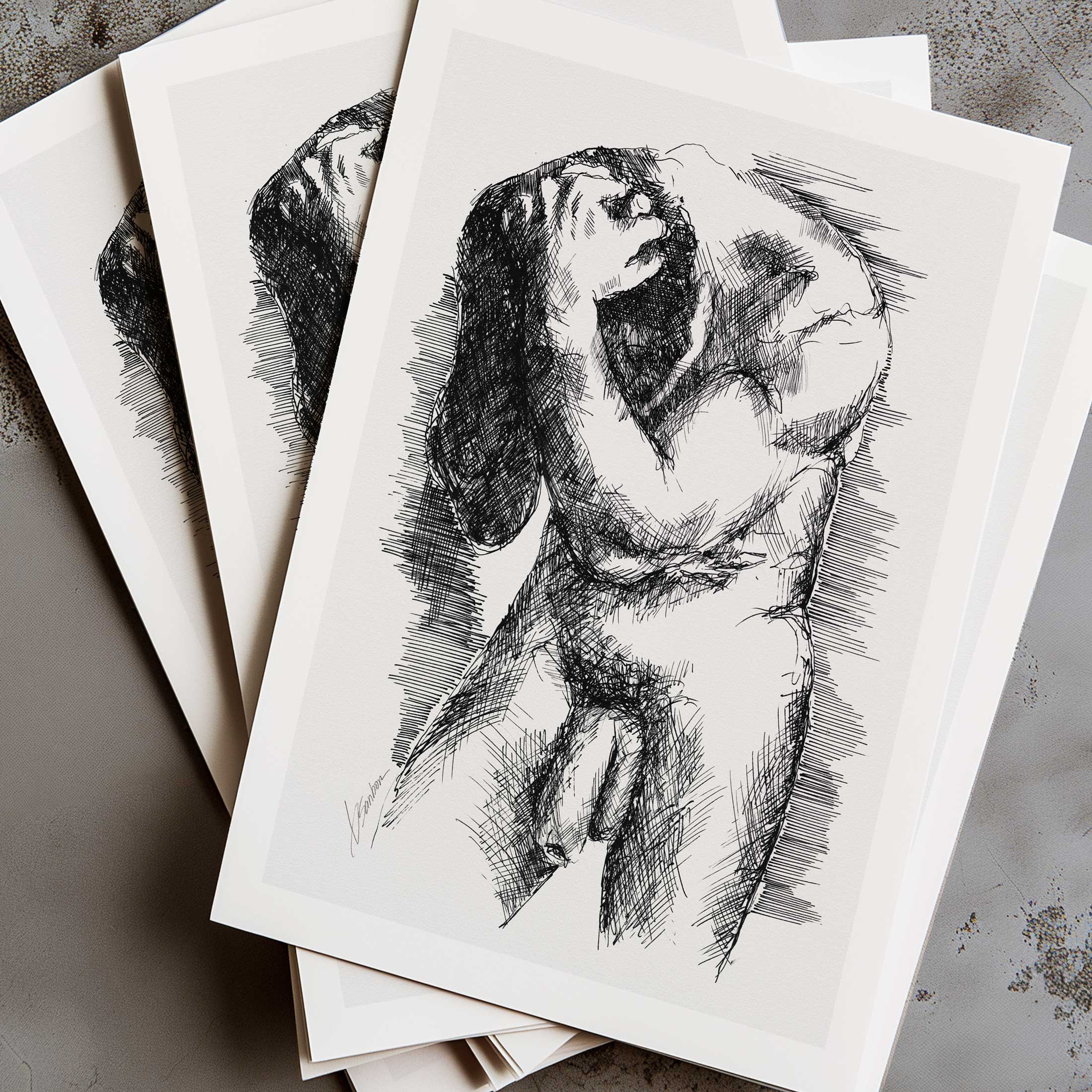 Hands in the Quiet – Art Print Artist Brenden Sanborn