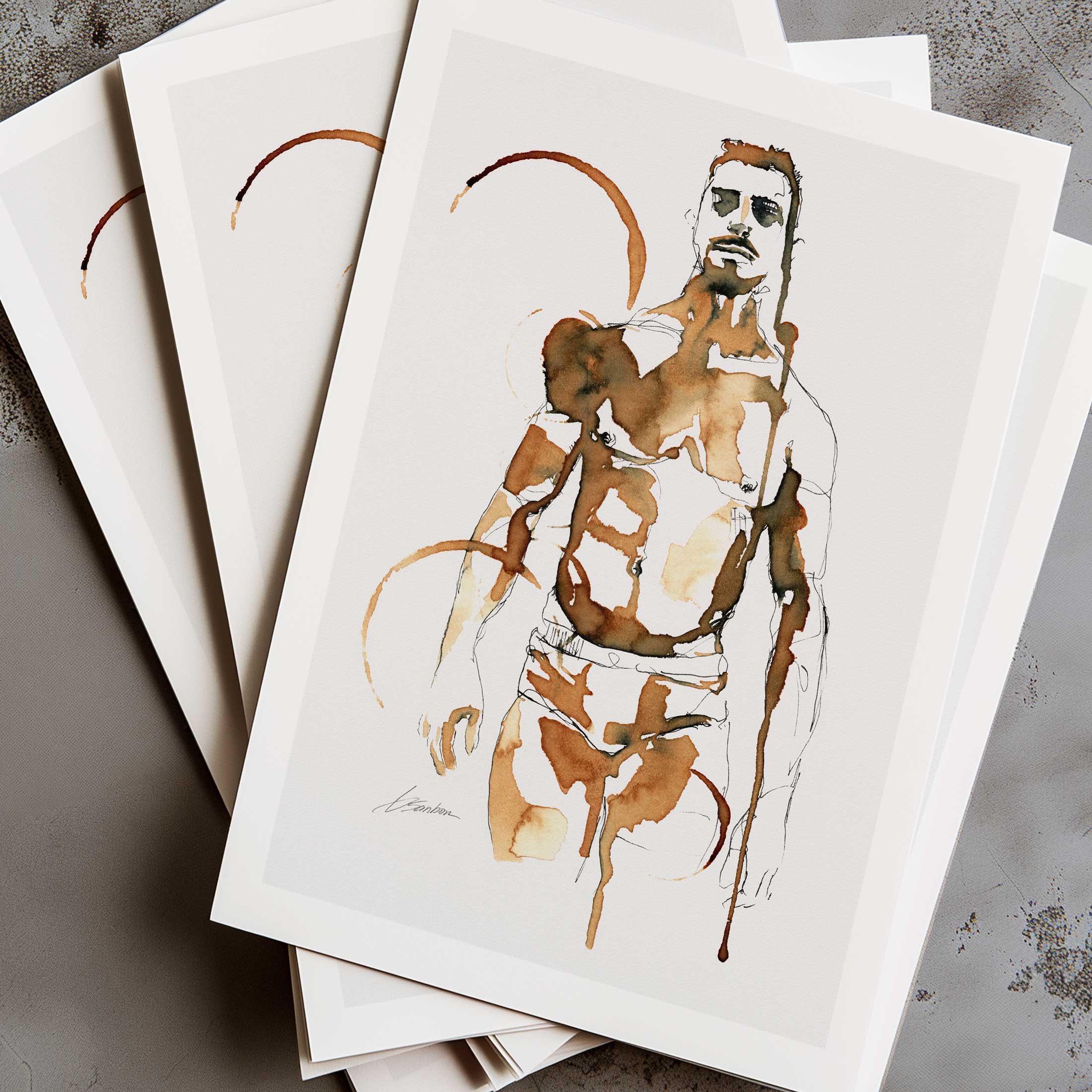 Coffee-Drenched Underwear – Art Print Artist Brenden Sanborn