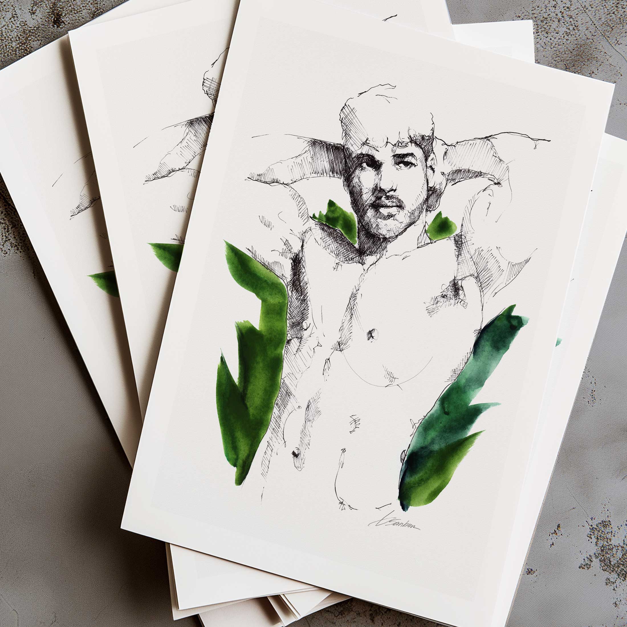Resting Among the Leaves – Art Print Artist Brenden Sanborn