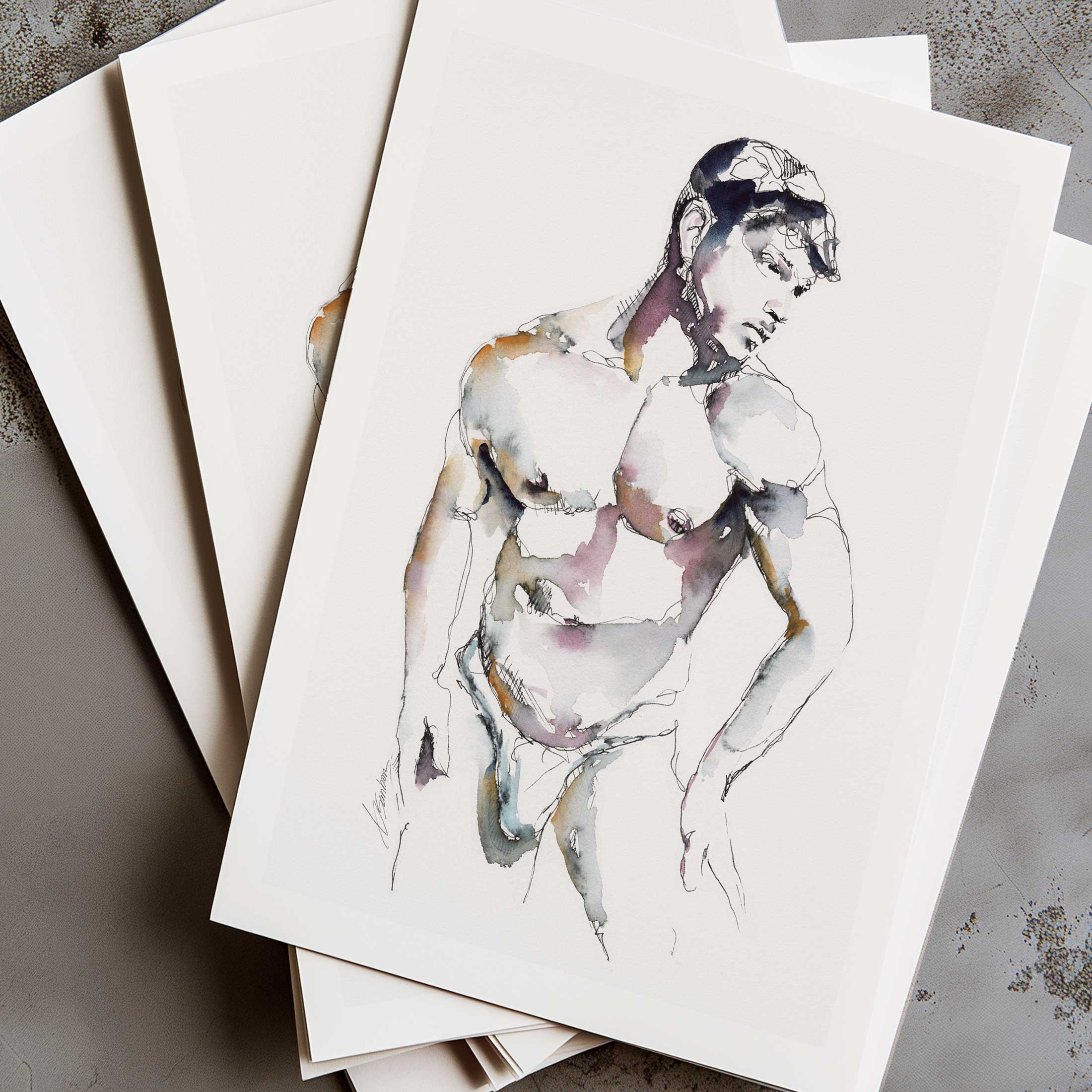 The Look That Holds You Still – Art Print Artist Brenden Sanborn