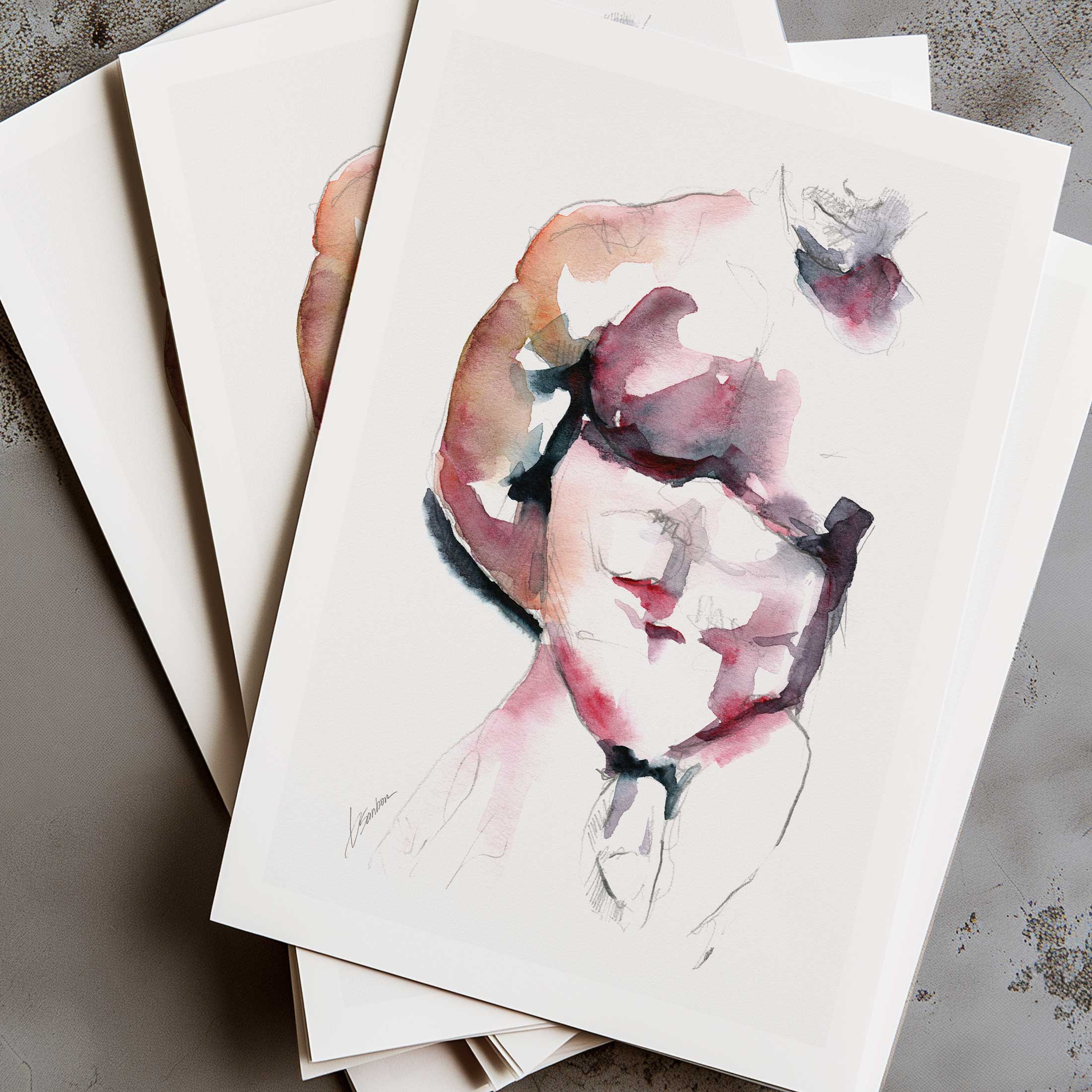 Man Posing in Mystery - Art Print Artist Brenden Sanborn