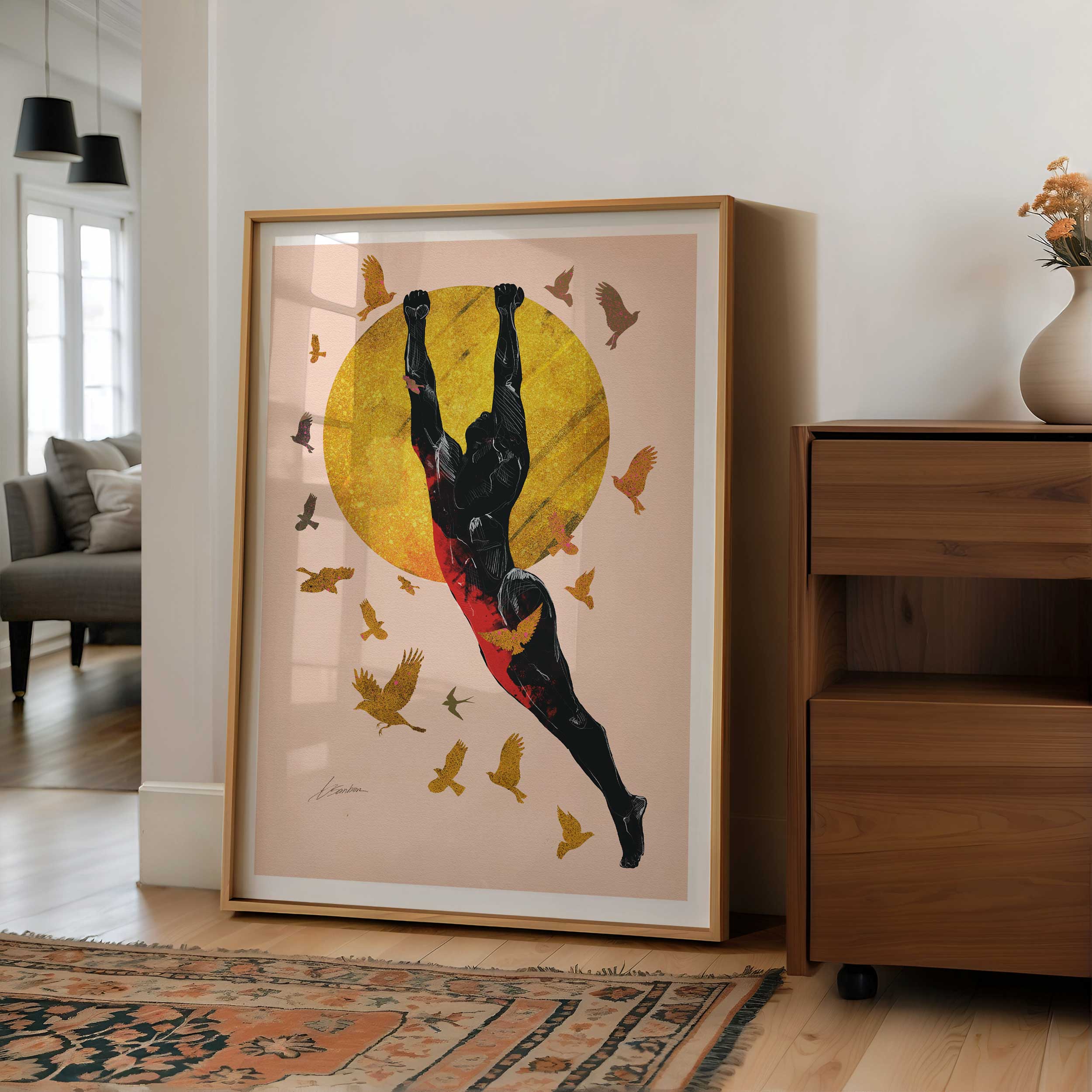 Golden Flight – Art Print Artist Brenden Sanborn