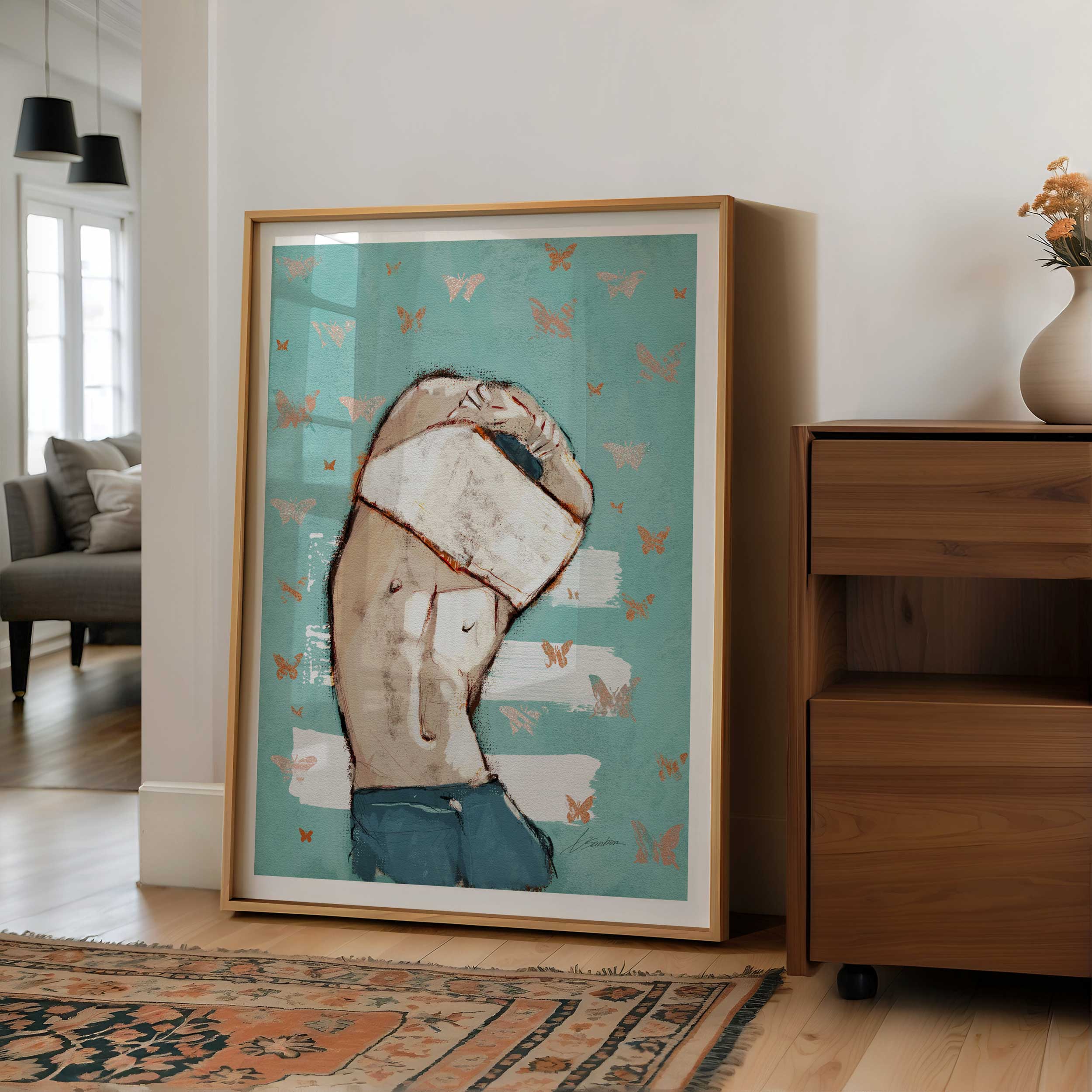 Butterflies and Bare Skin – Art Print Artist Brenden Sanborn