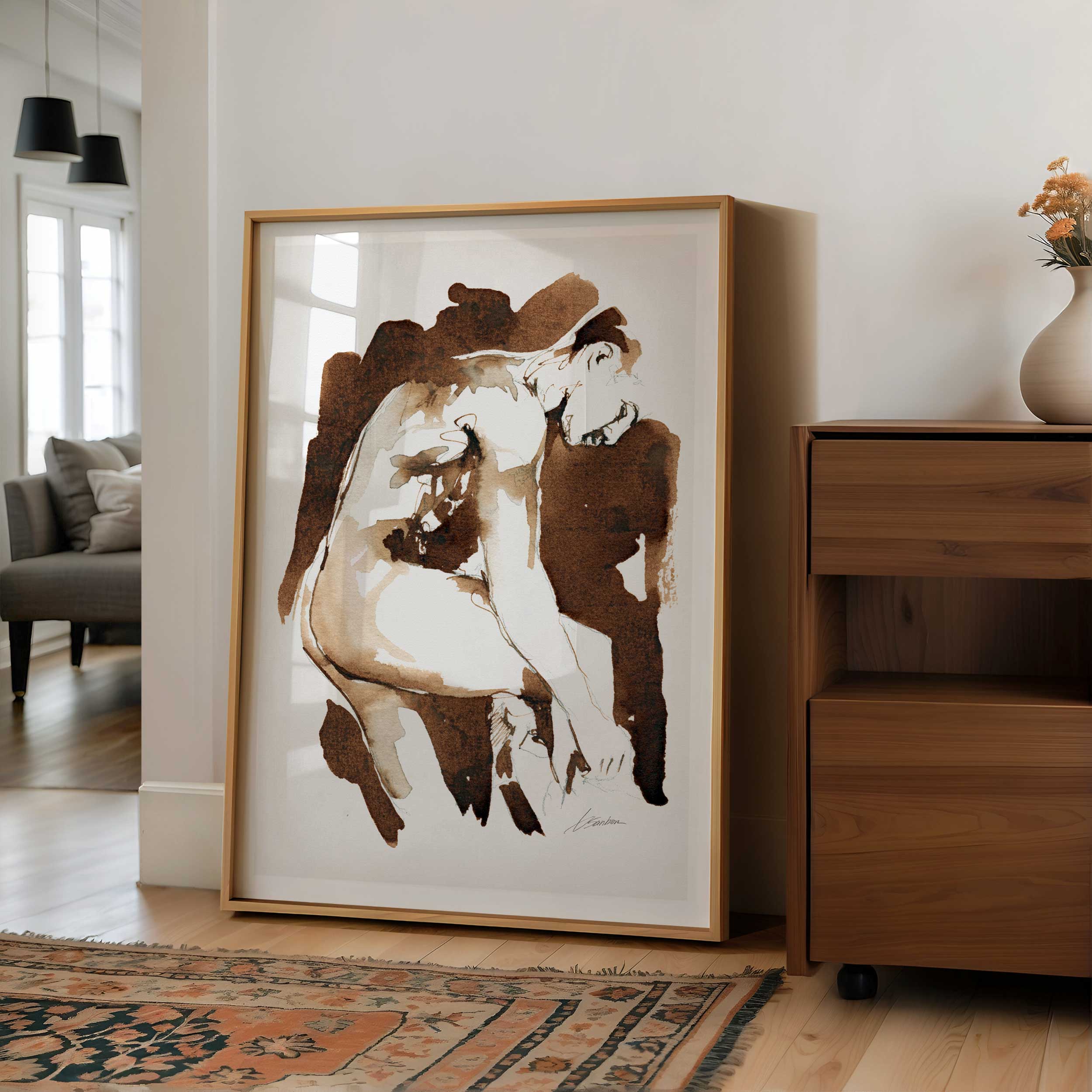 Lowering His Guard – Art Print Artist Brenden Sanborn