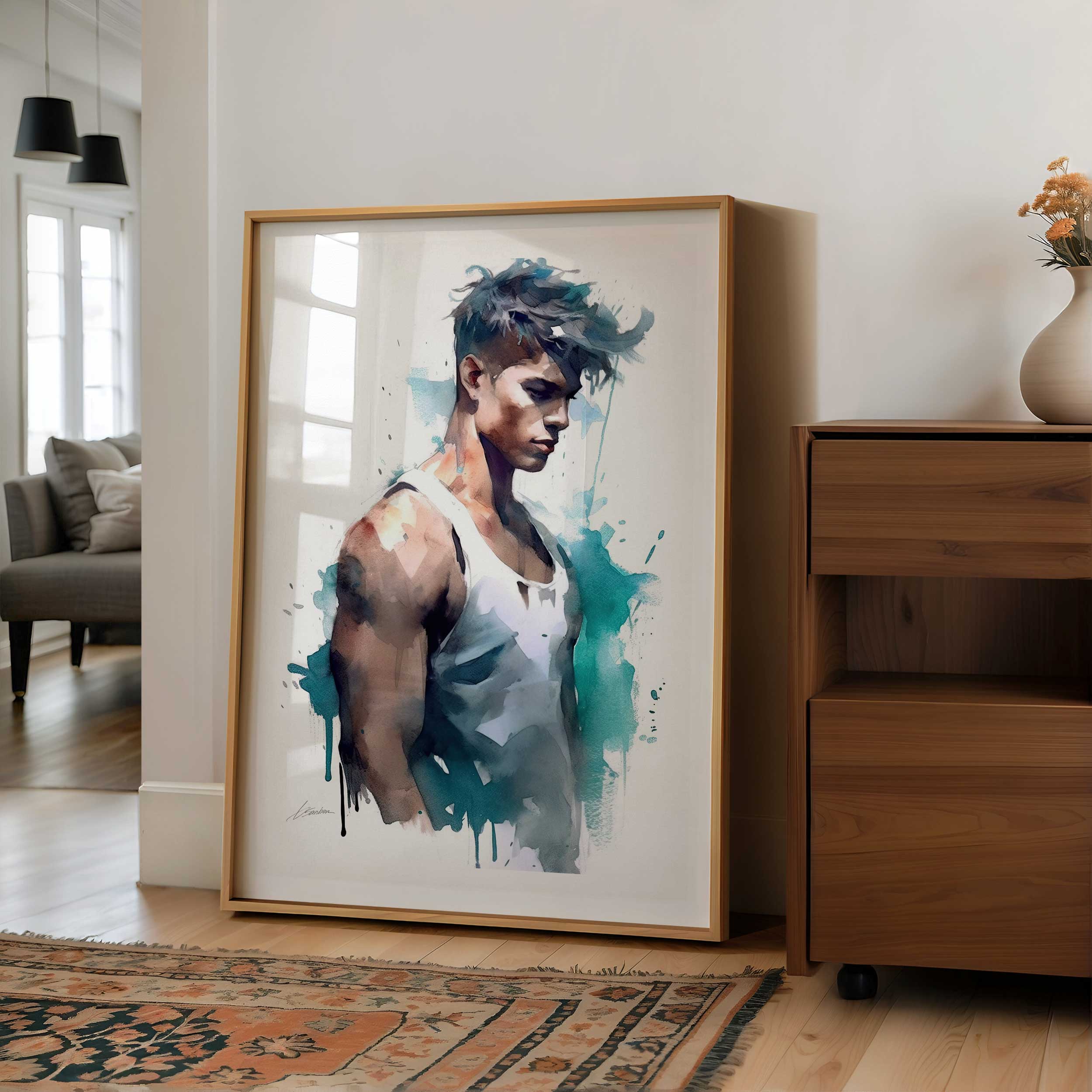 Drifting Thoughts in Blue – Art Print Artist Brenden Sanborn