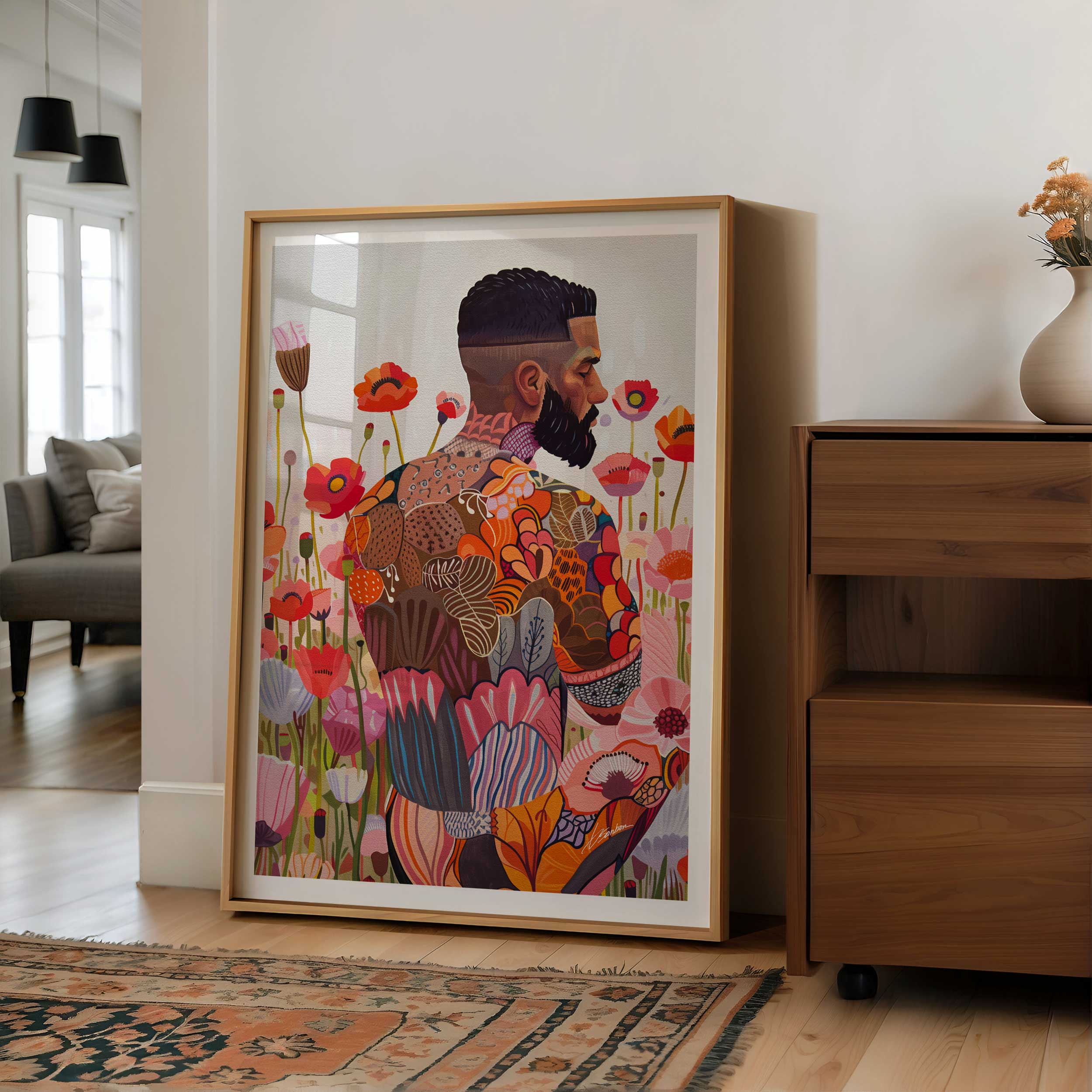 Where Flowers Meet Skin – Art Print Artist Brenden Sanborn
