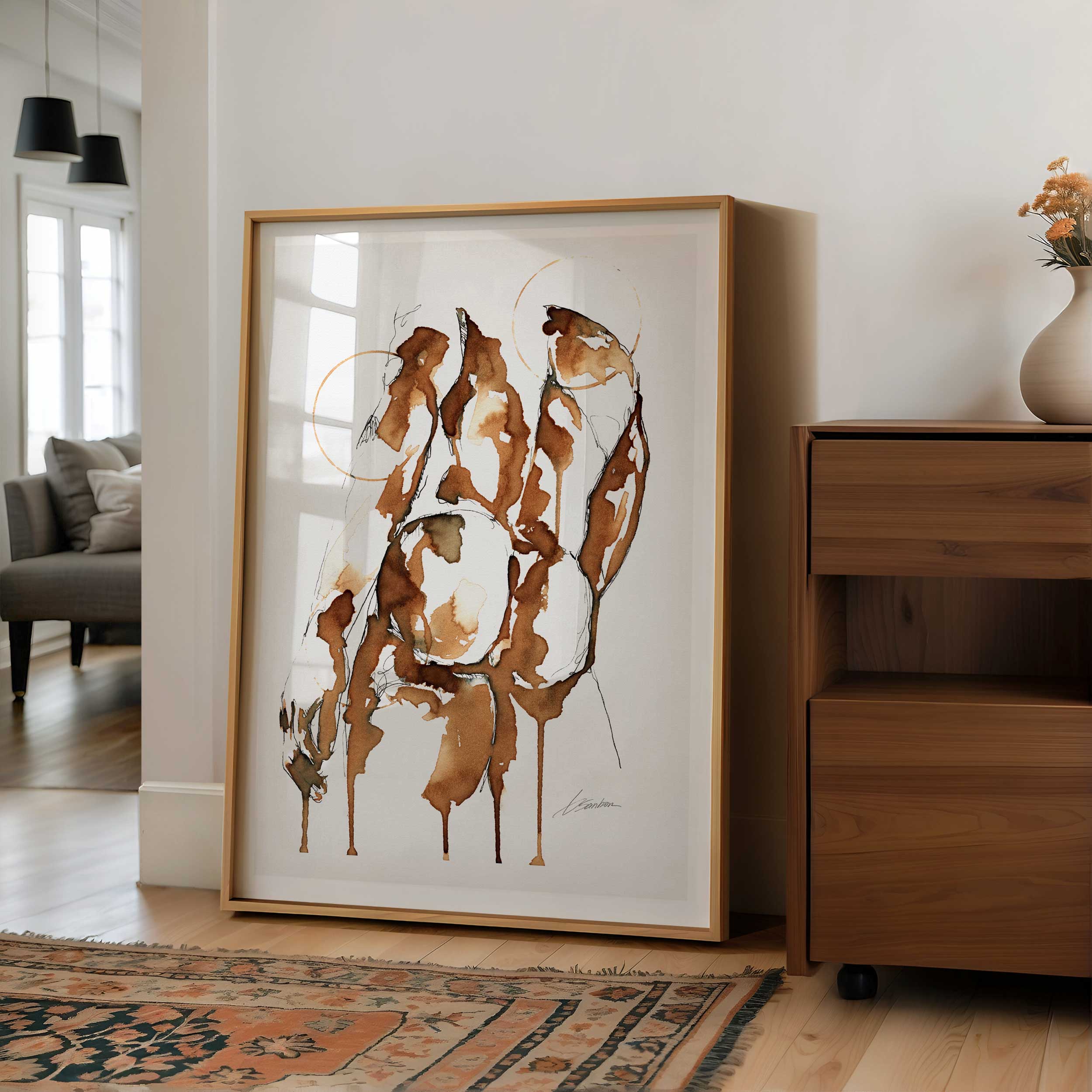 Booty in Coffee Drips – Art Print Artist Brenden Sanborn