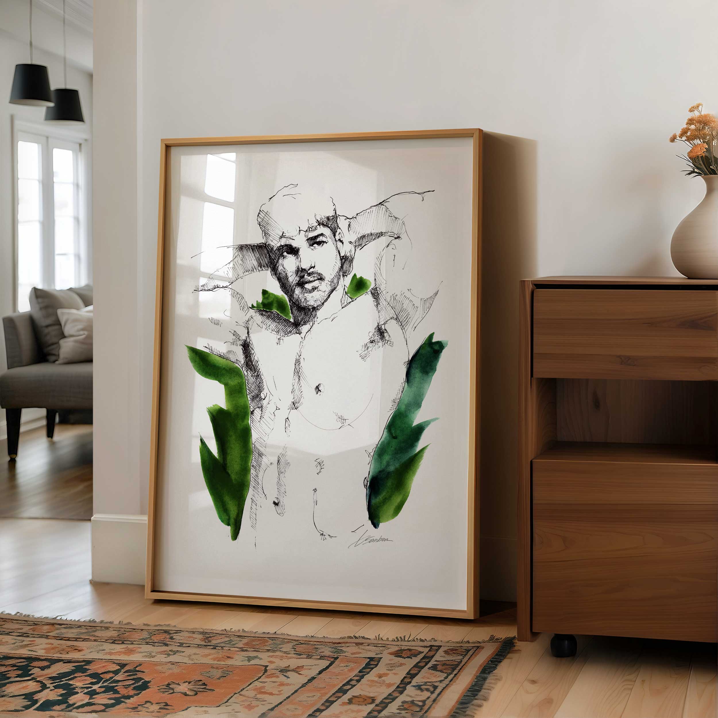 Resting Among the Leaves – Art Print Artist Brenden Sanborn