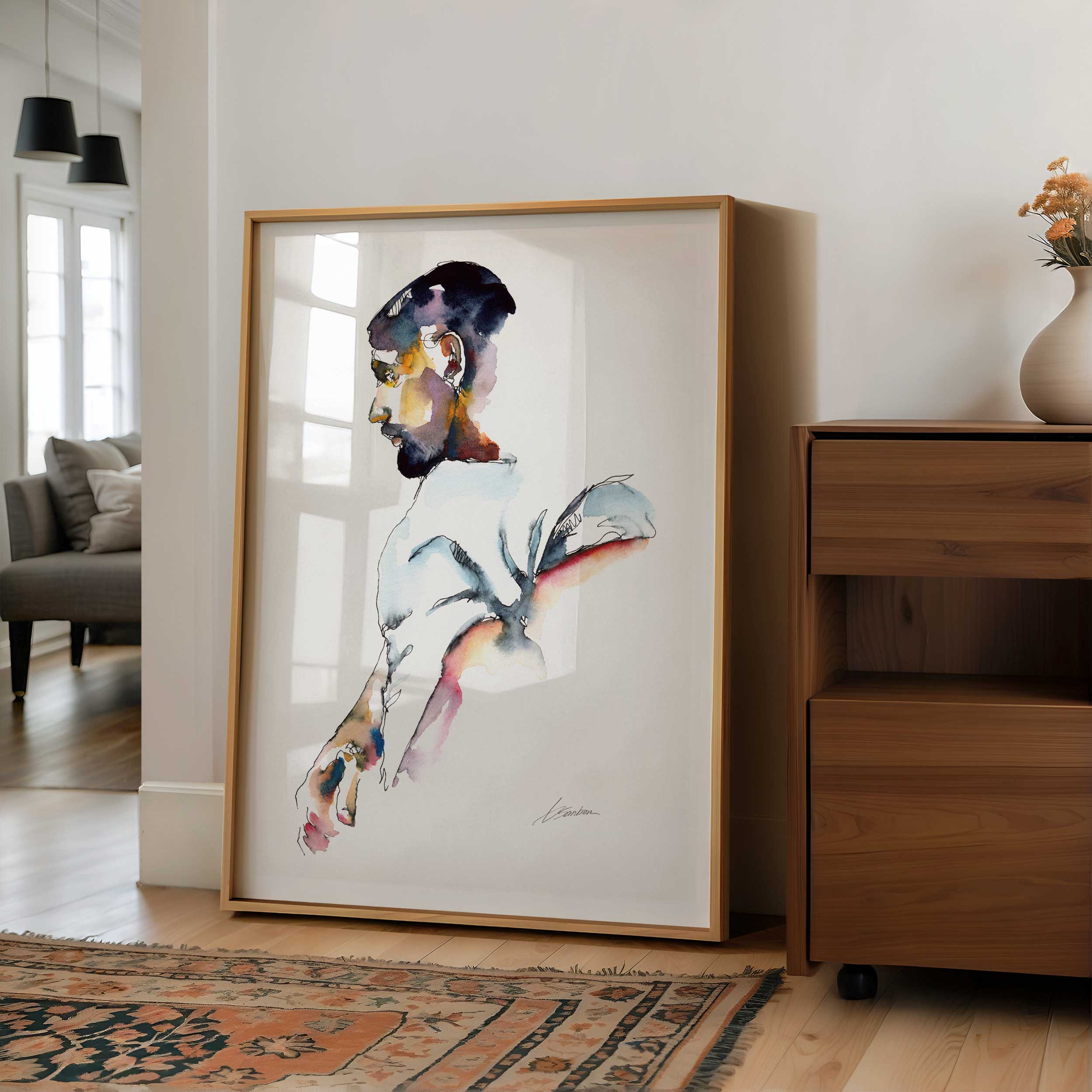 The Glance That Lingers – Art Print Artist Brenden Sanborn