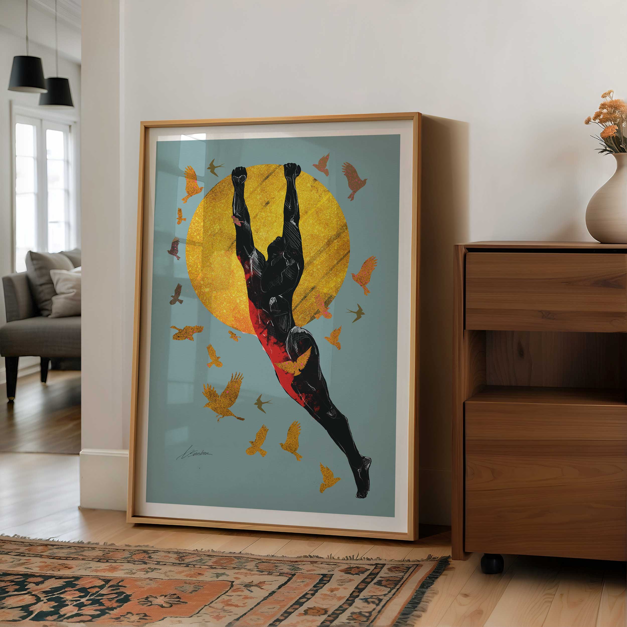 Golden Flight – Art Print Artist Brenden Sanborn
