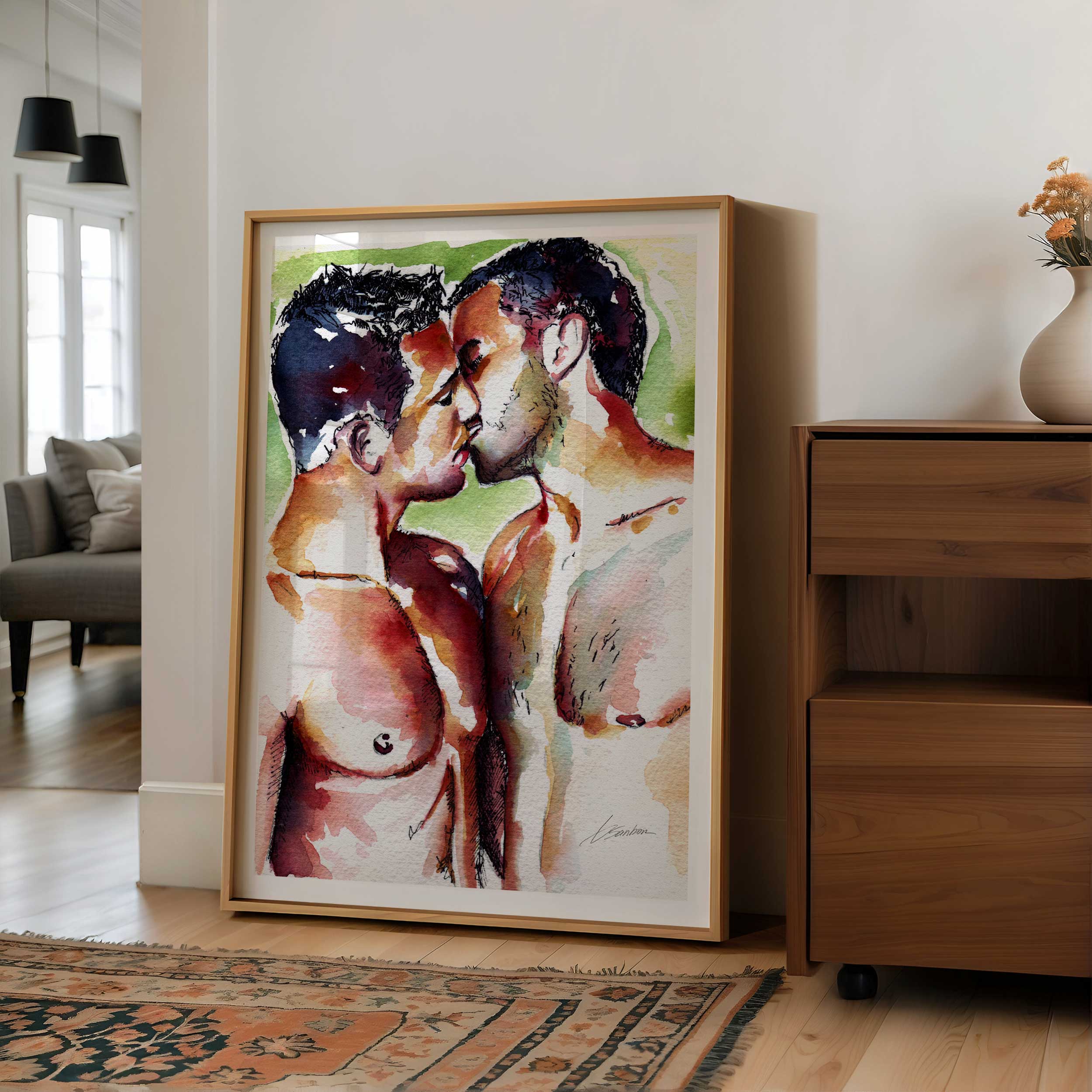 Lips Almost Touched – Art Print Artist Brenden Sanborn