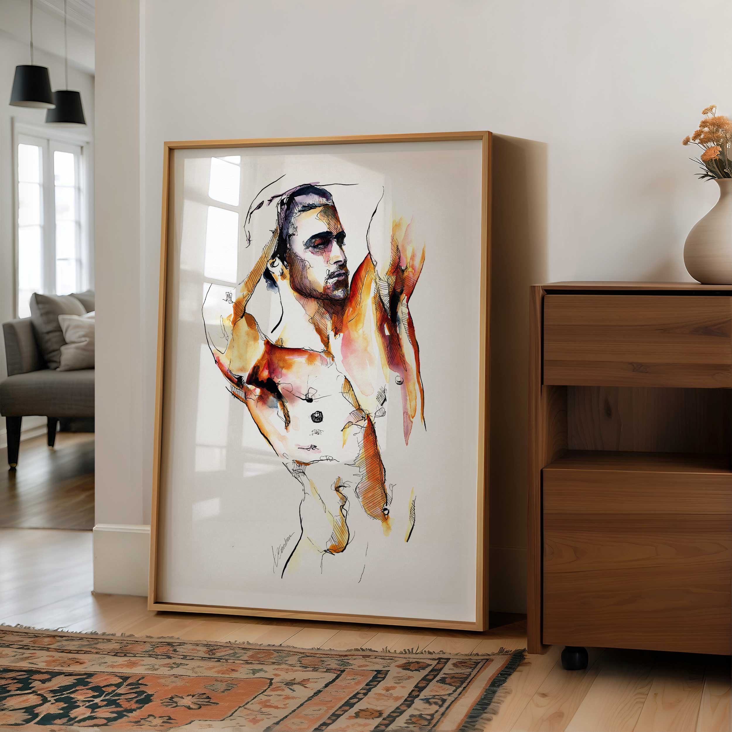 The Grace in His Reach – Art Print Artist Brenden Sanborn