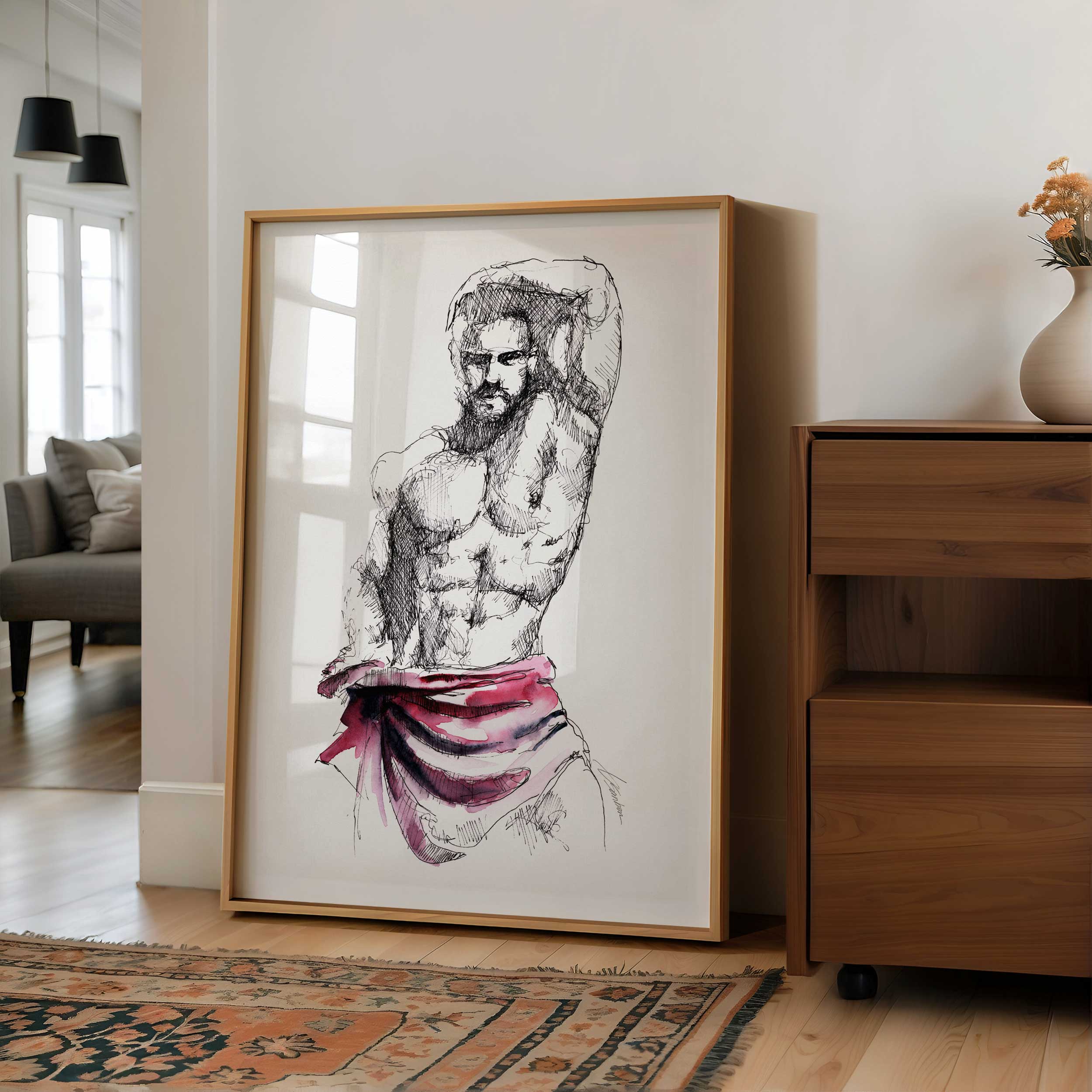 Draped in Confidence and Temptation – Art Print Artist Brenden Sanborn