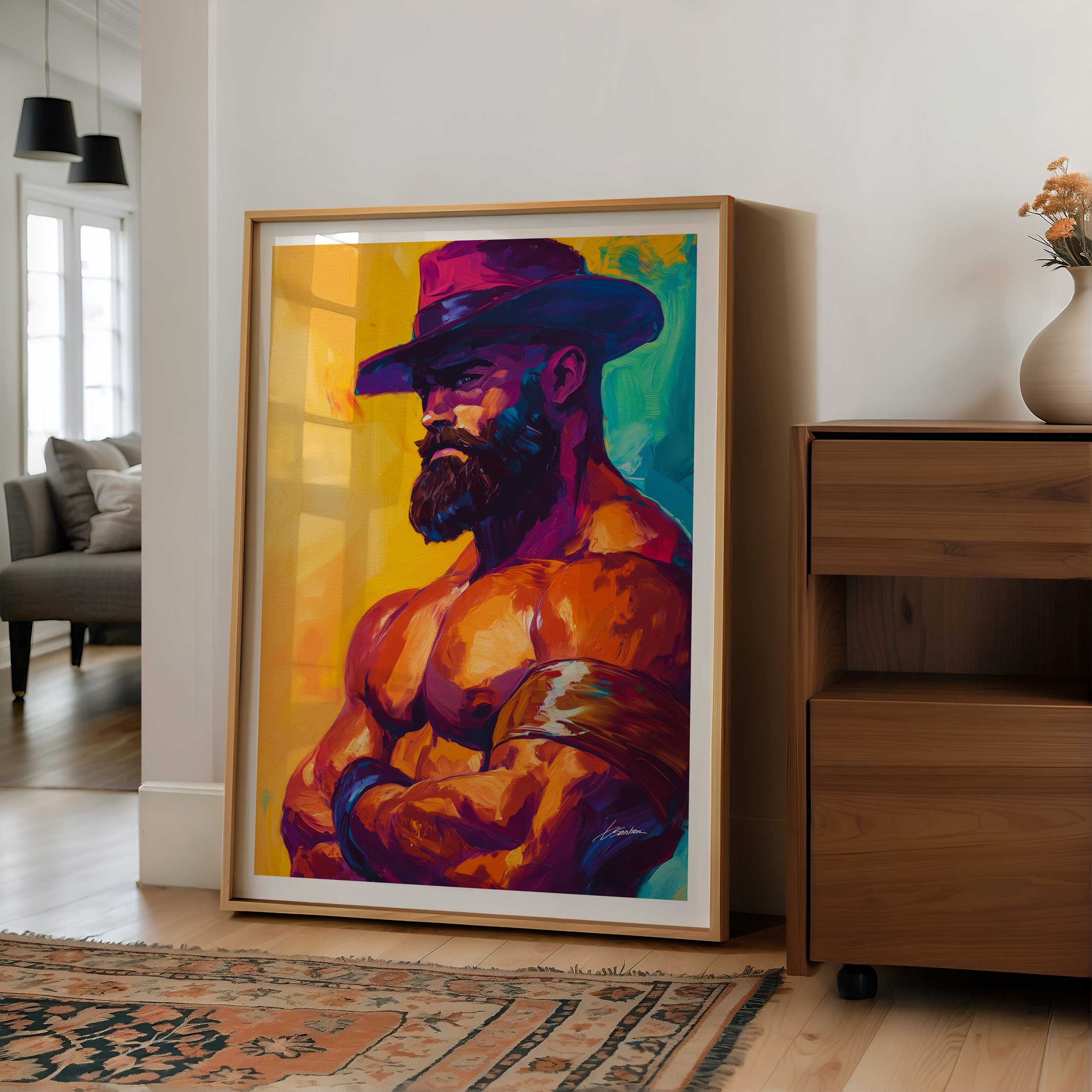The Watchful Cowboy – Art Print Artist Brenden Sanborn