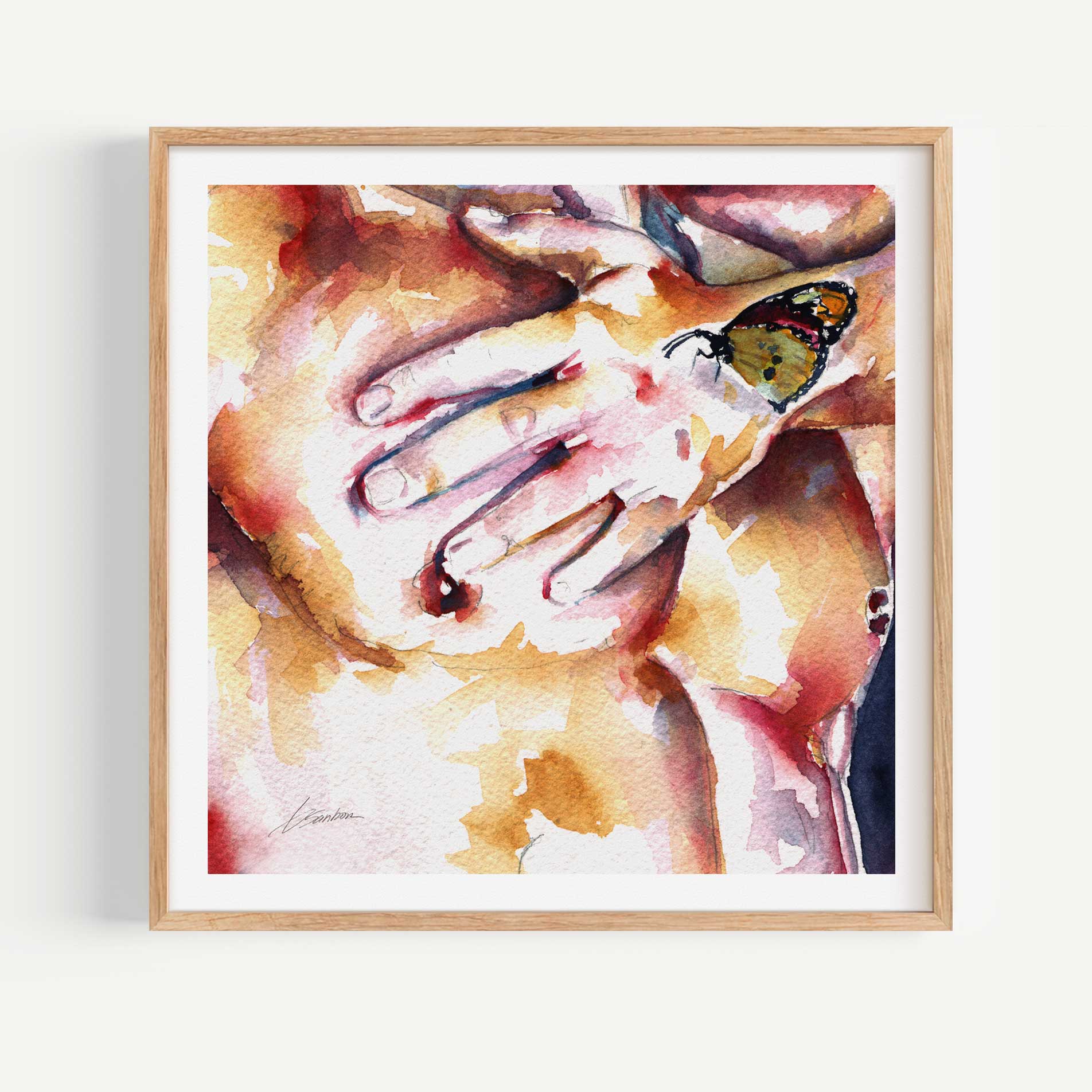 Butterfly Touch – Art Print Artist Brenden Sanborn