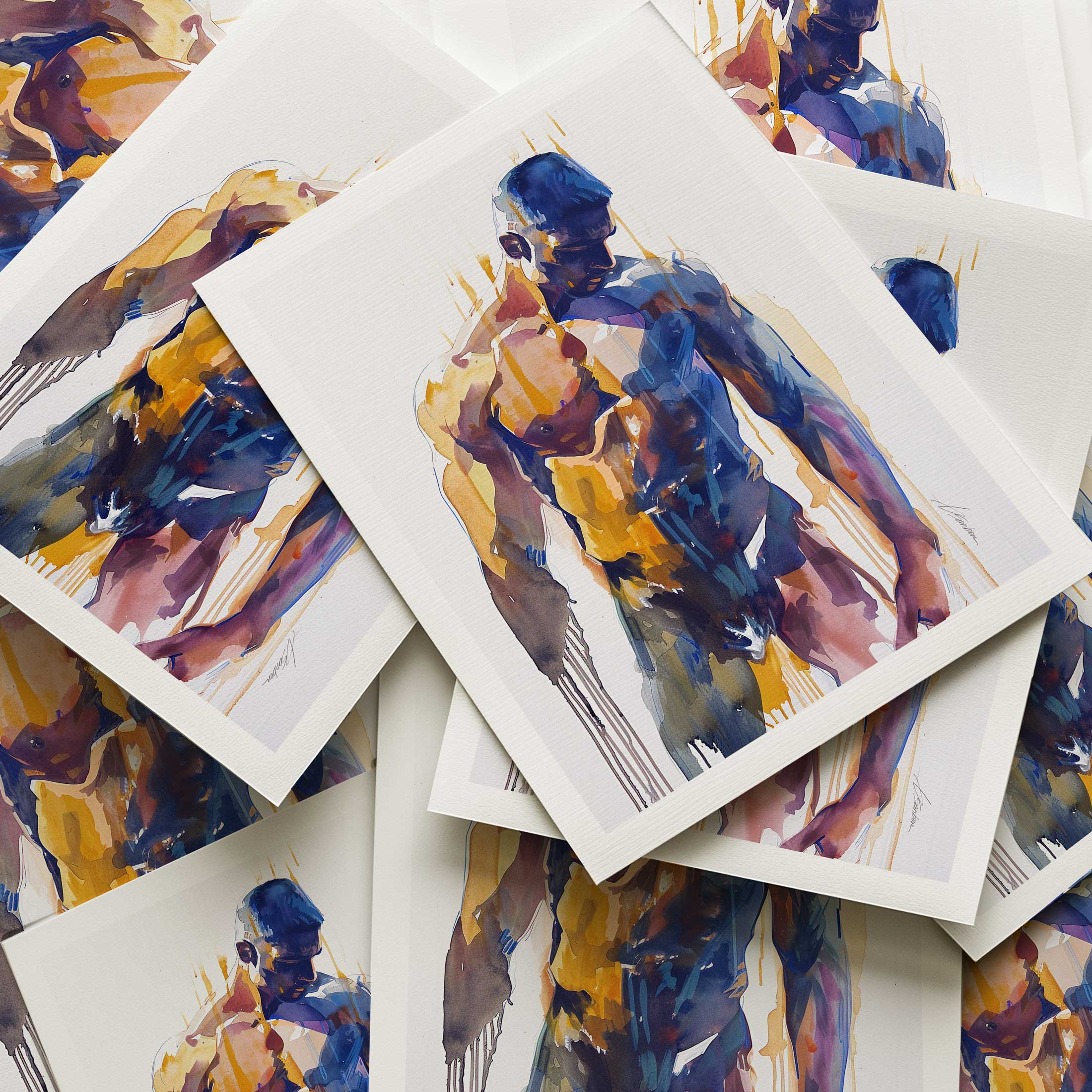 Shadowed Strength of a Man - Art Print Artist Brenden Sanborn