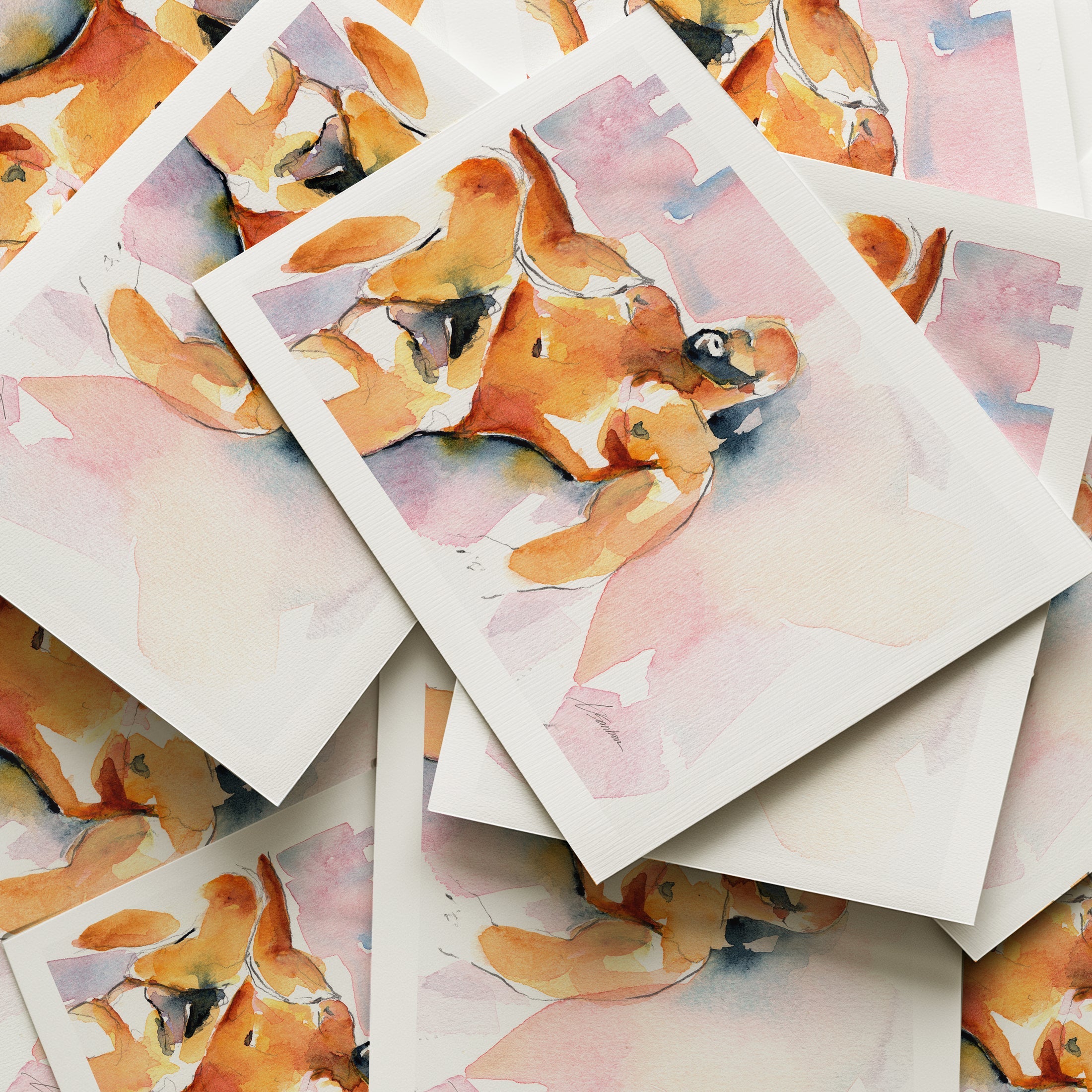 Bear Figure in Restful Repose - Art Print Artist Brenden Sanborn