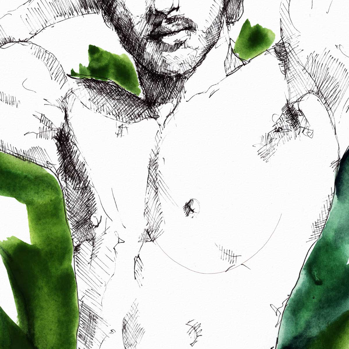 Resting Among the Leaves – Art Print Artist Brenden Sanborn