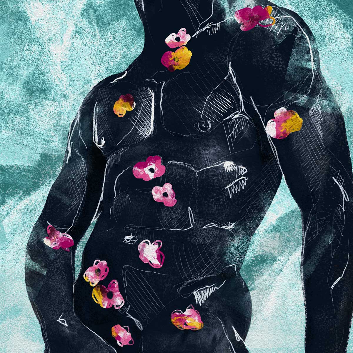 Blooms of a Content Soul - Art print Artist Brenden Sanborn