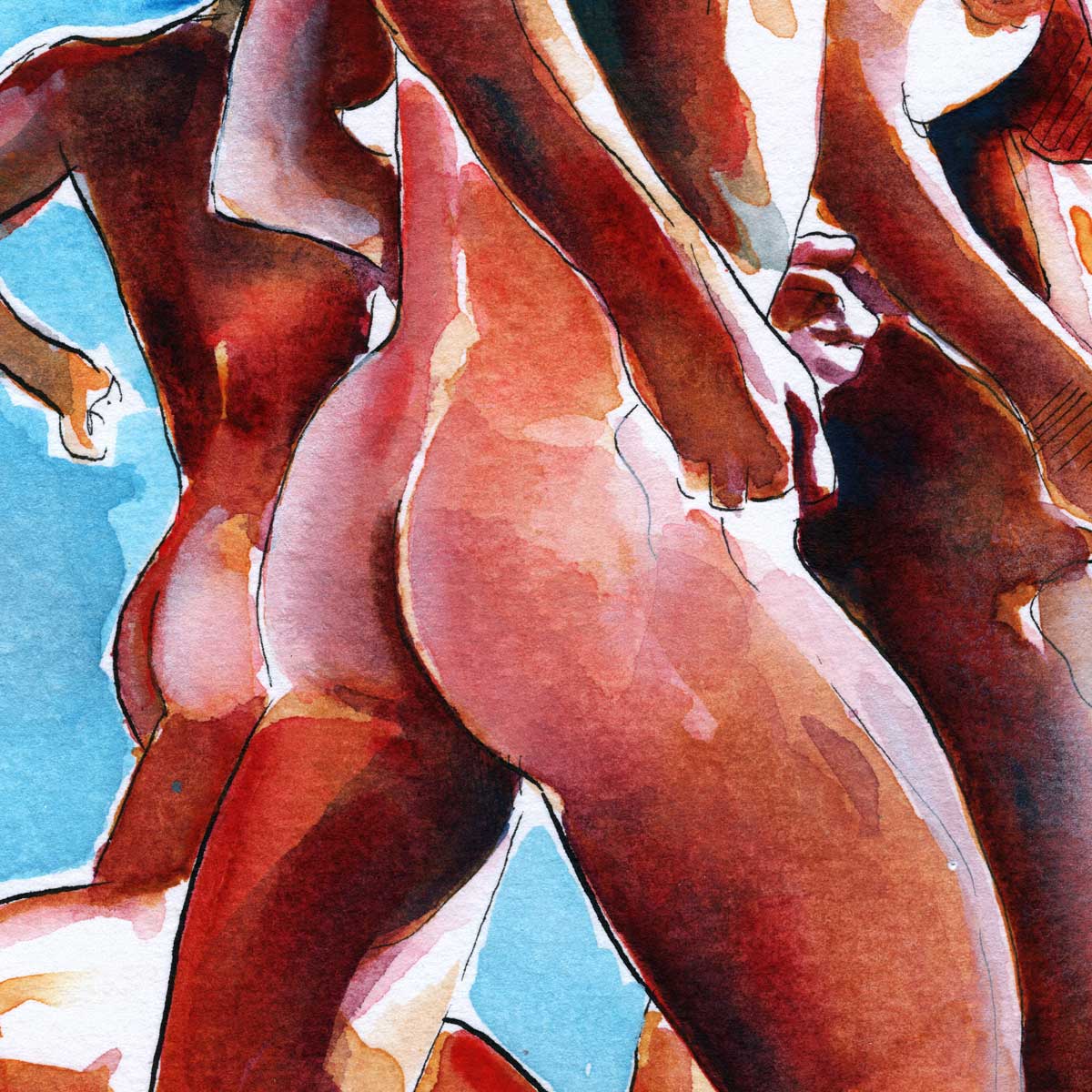 Sunlit Booties in Motion – Art Print Artist Brenden Sanborn