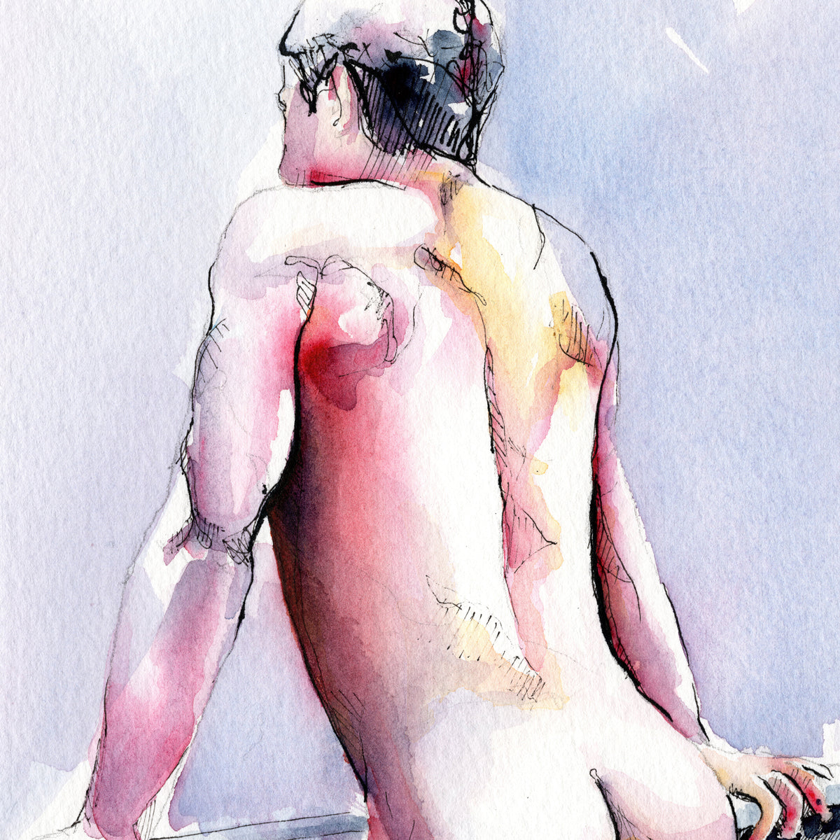Edge of Morning – 11x14" Original Watercolor Artist Brenden Sanborn