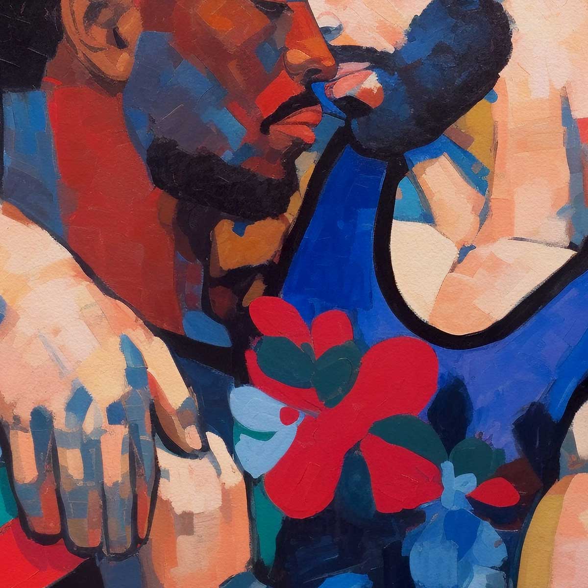 In Your Arms Two Men in Love – Art Print Artist Brenden Sanborn