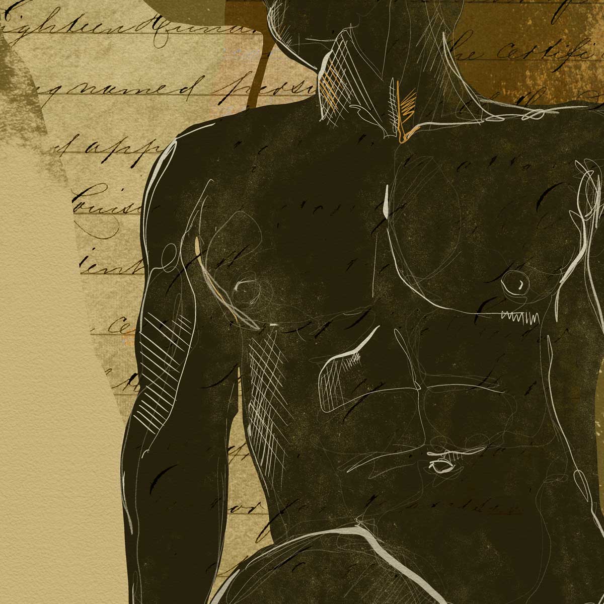 Lost in a Sea of His Thoughts - Art Print Artist Brenden Sanborn