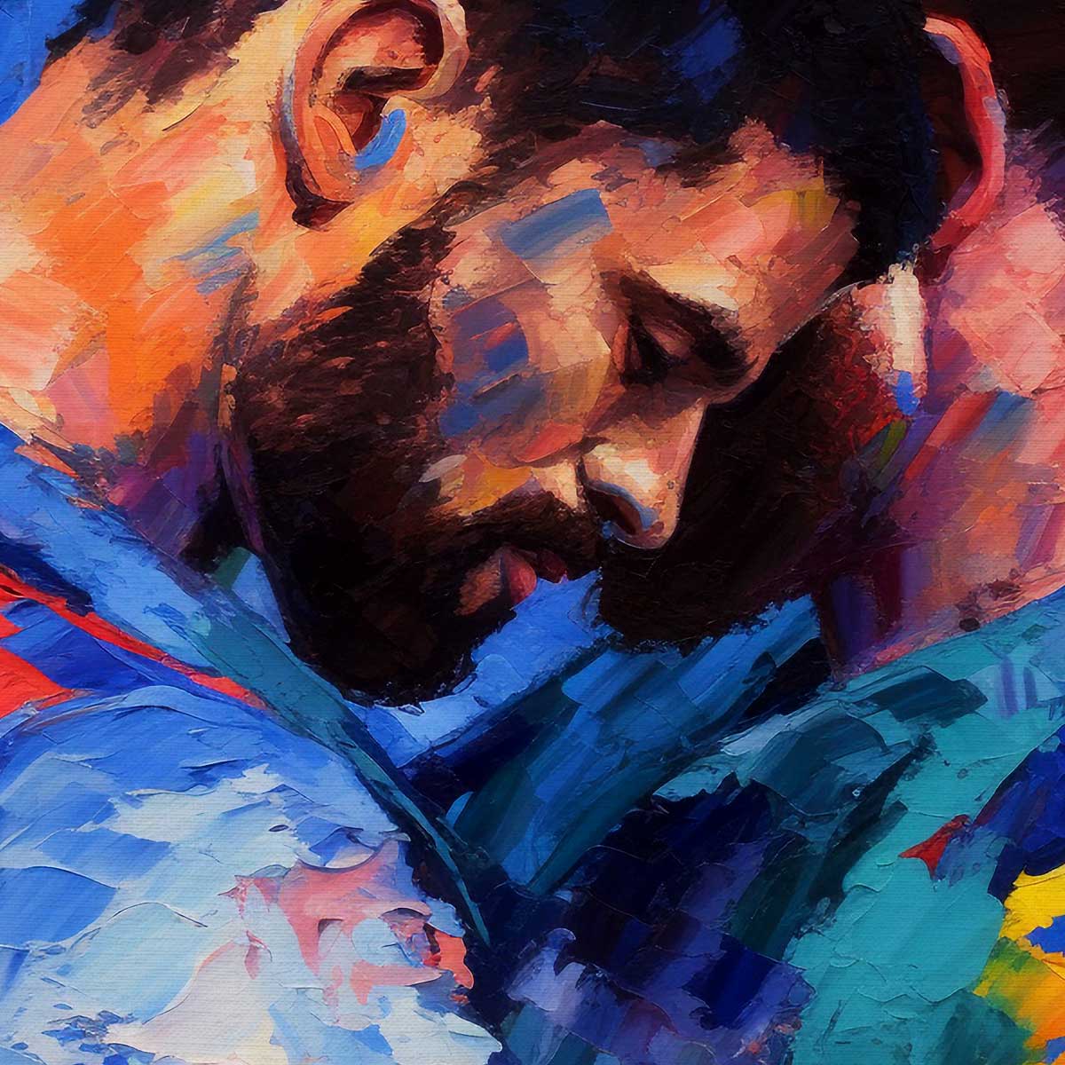 Lean Into Me A Moment of Love – Art Print Artist Brenden Sanborn