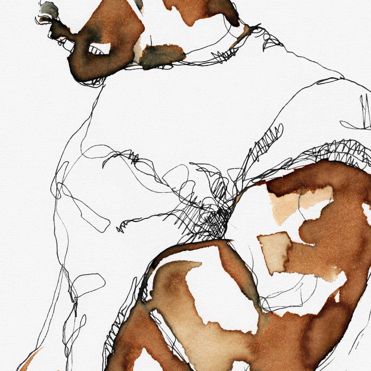 Unveiling Strength in Coffee and Ink – Art Print Artist Brenden Sanborn