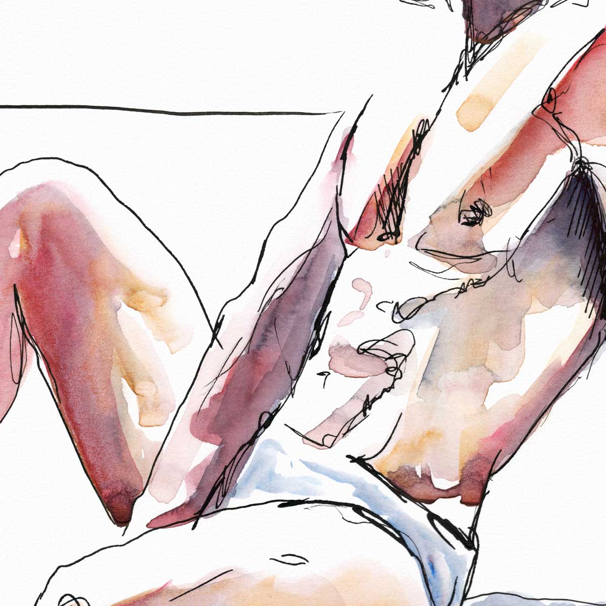 Sun-Kissed Lounging – Art Print Artist Brenden Sanborn