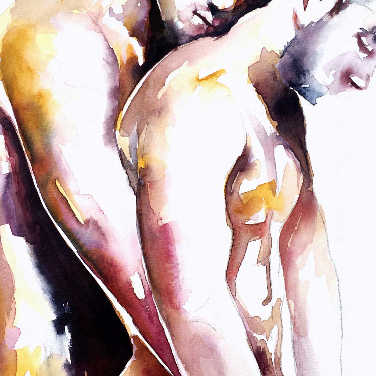 Wrapped in Warmth and Desire – Art Print Artist Brenden Sanborn