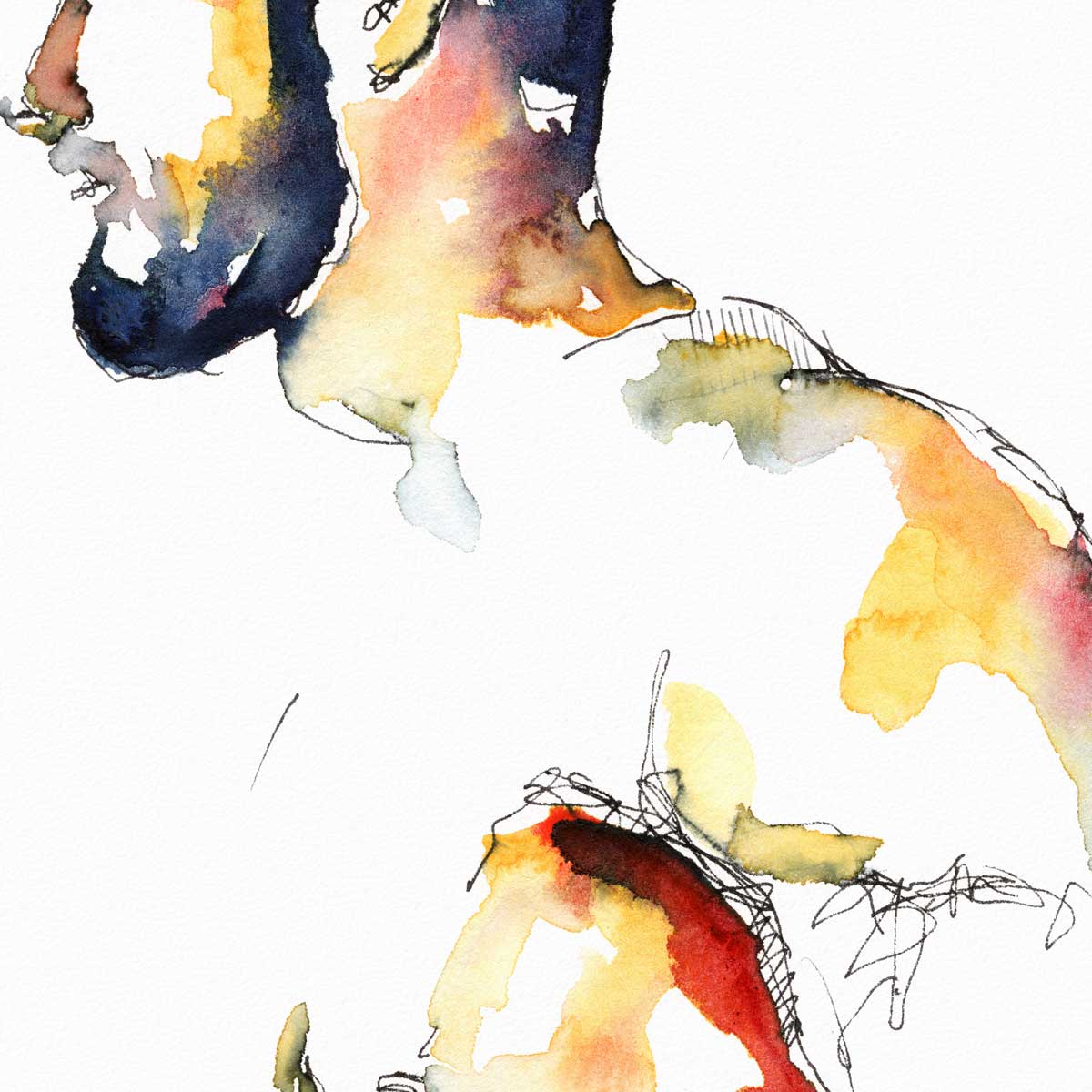 The Shape of Him in Motion – Art Print Artist Brenden Sanborn