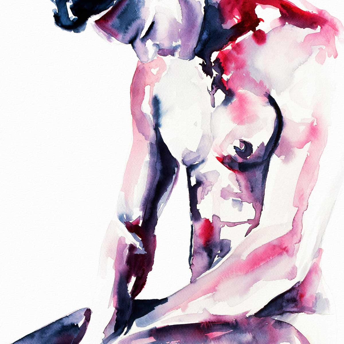Kneeling in Quiet – Art Print Artist Brenden Sanborn
