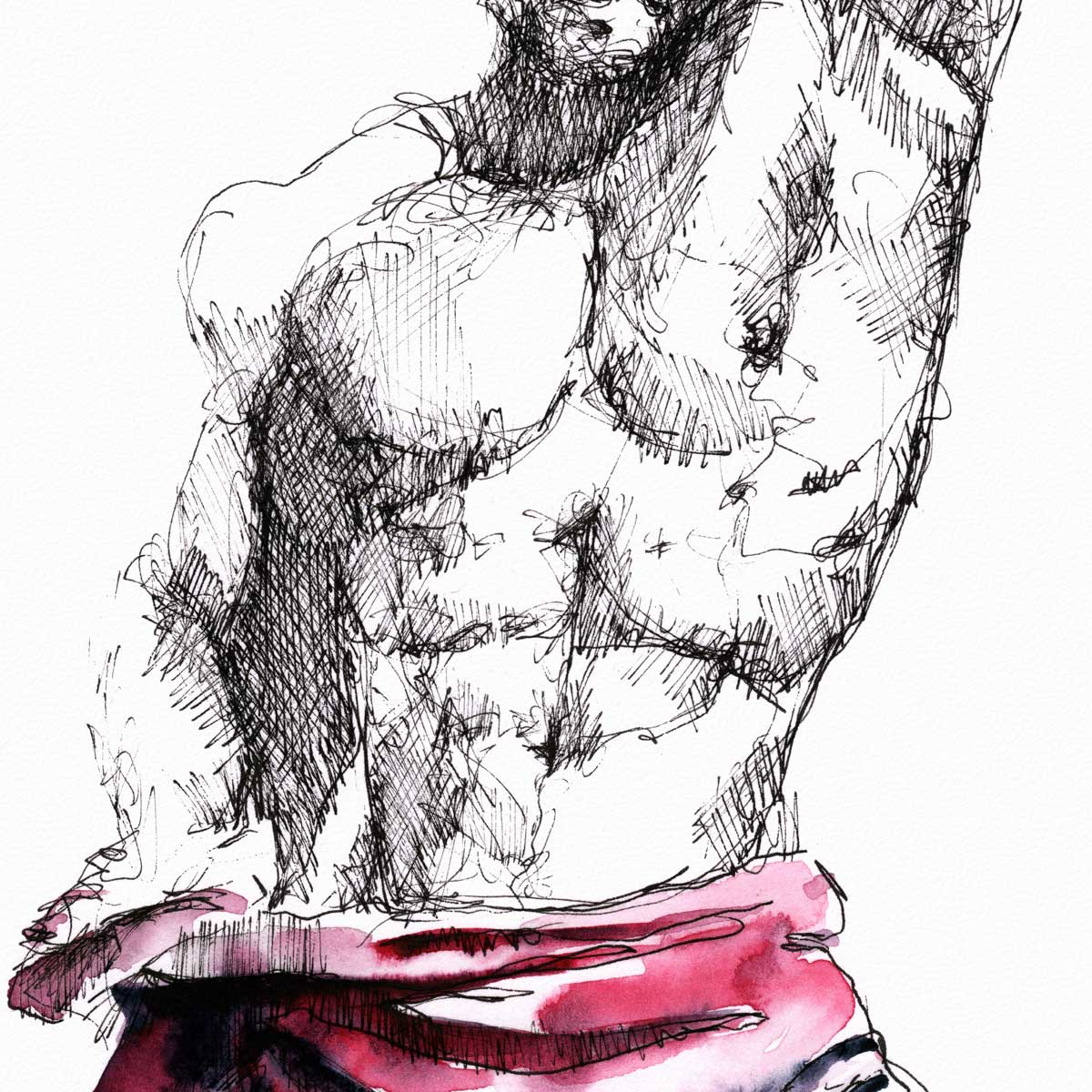 Draped in Confidence and Temptation – Art Print Artist Brenden Sanborn