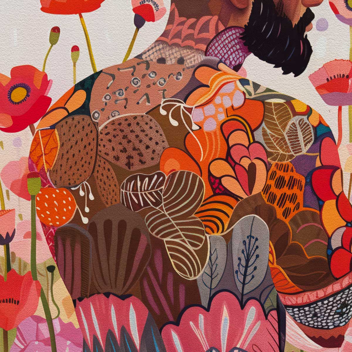 Where Flowers Meet Skin – Art Print Artist Brenden Sanborn