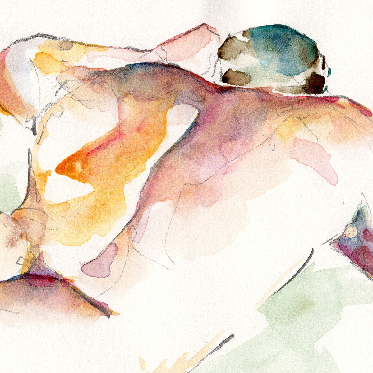 The Way the Light Fell – 6x9" Original Watercolor Artist Brenden Sanborn