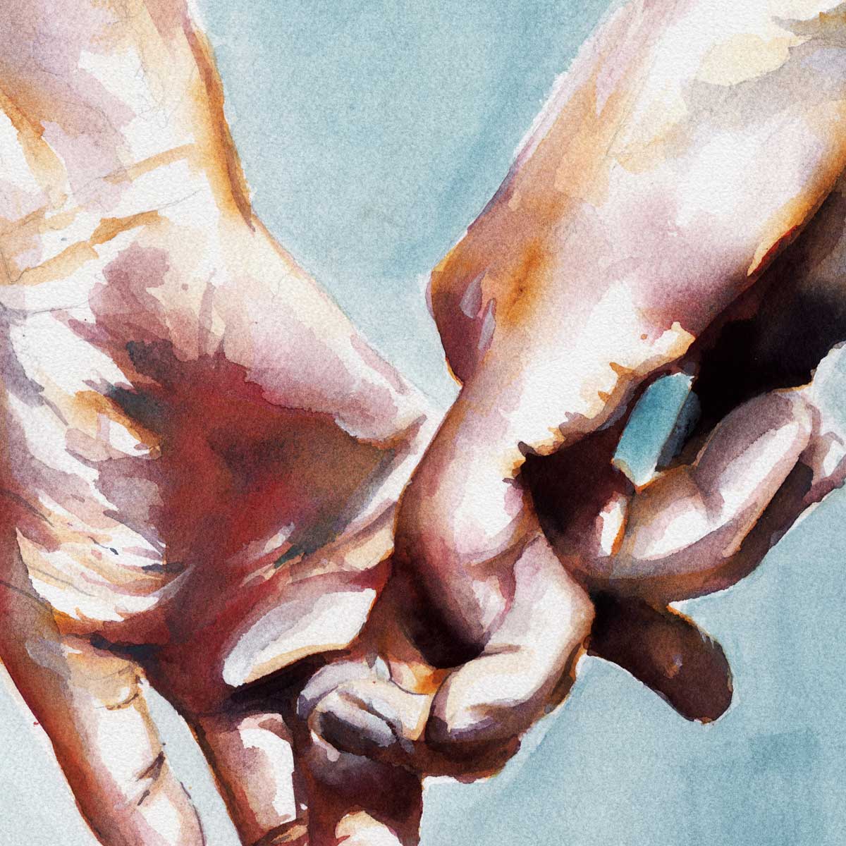 A Gentle Hold of Love – Art Print Artist Brenden Sanborn