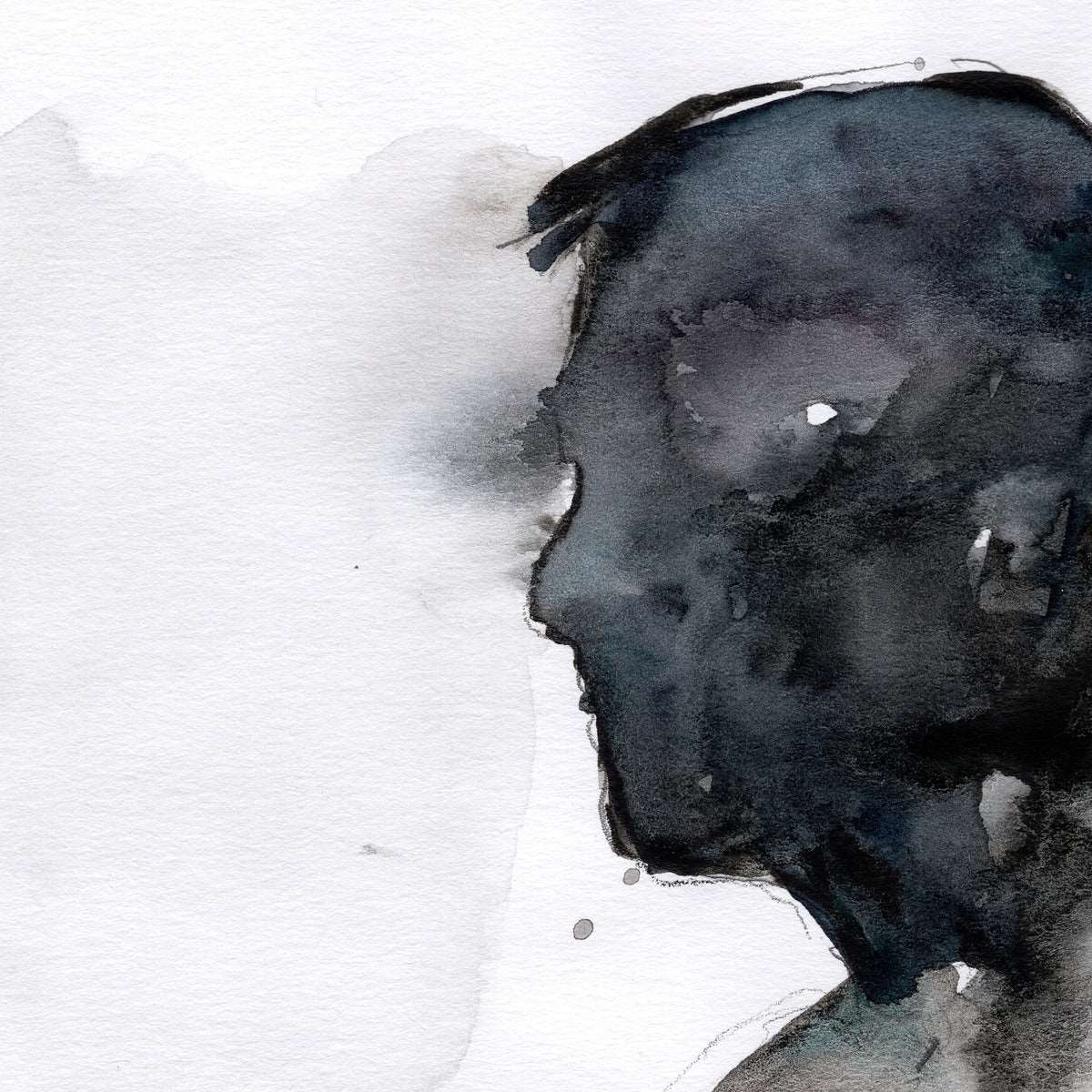 Deep Within the Shadows - 9x12" Original Watercolor Painting Artist Brenden Sanborn