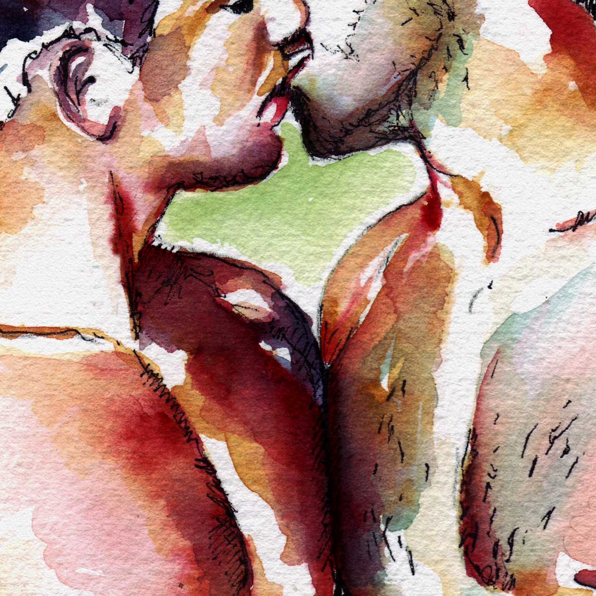 Lips Almost Touched – Art Print Artist Brenden Sanborn