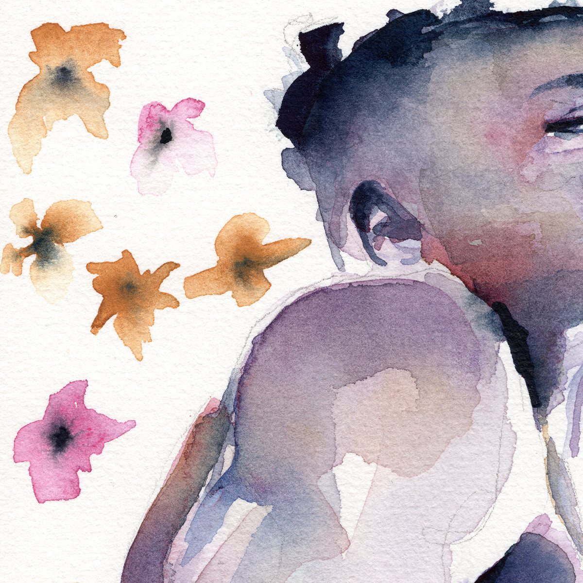 Petals and Pride – 6x9" Original Watercolor Artist Brenden Sanborn