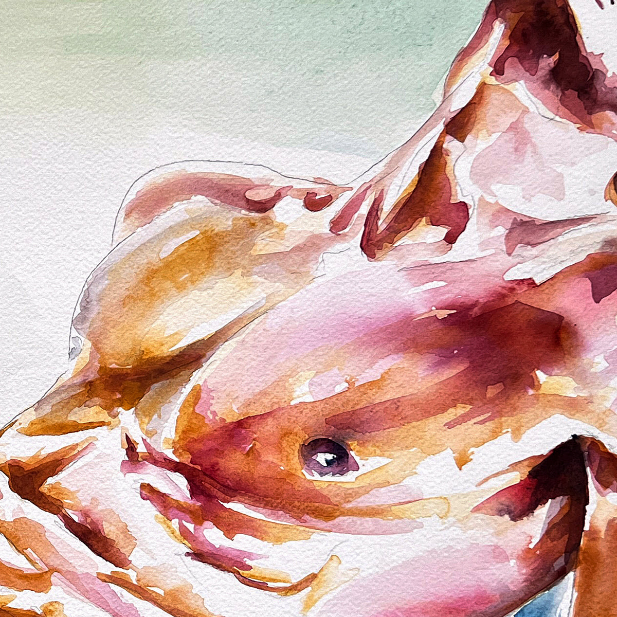 Male Figure Reclining in Ecstatic Surrender - Art Print Artist Brenden Sanborn
