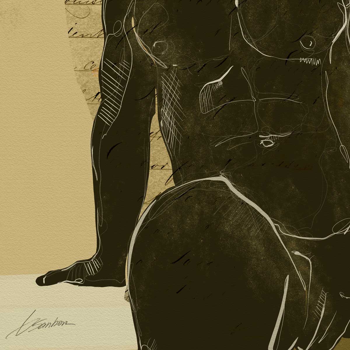 Lost in a Sea of His Thoughts - Art Print Artist Brenden Sanborn