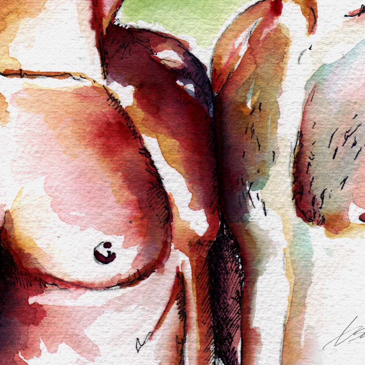 Lips Almost Touched – Art Print Artist Brenden Sanborn
