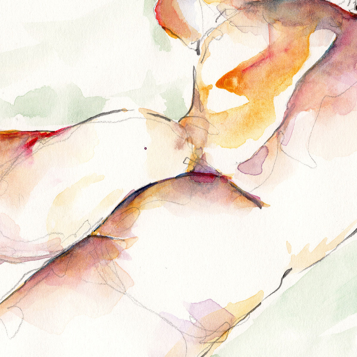The Way the Light Fell – 6x9" Original Watercolor Artist Brenden Sanborn