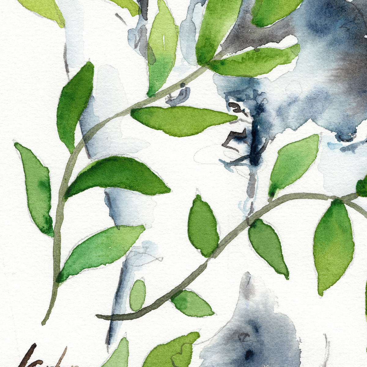 Nature's Embrace - Bearded Man Amidst Verdant Vines - Original Art Artist Brenden Sanborn